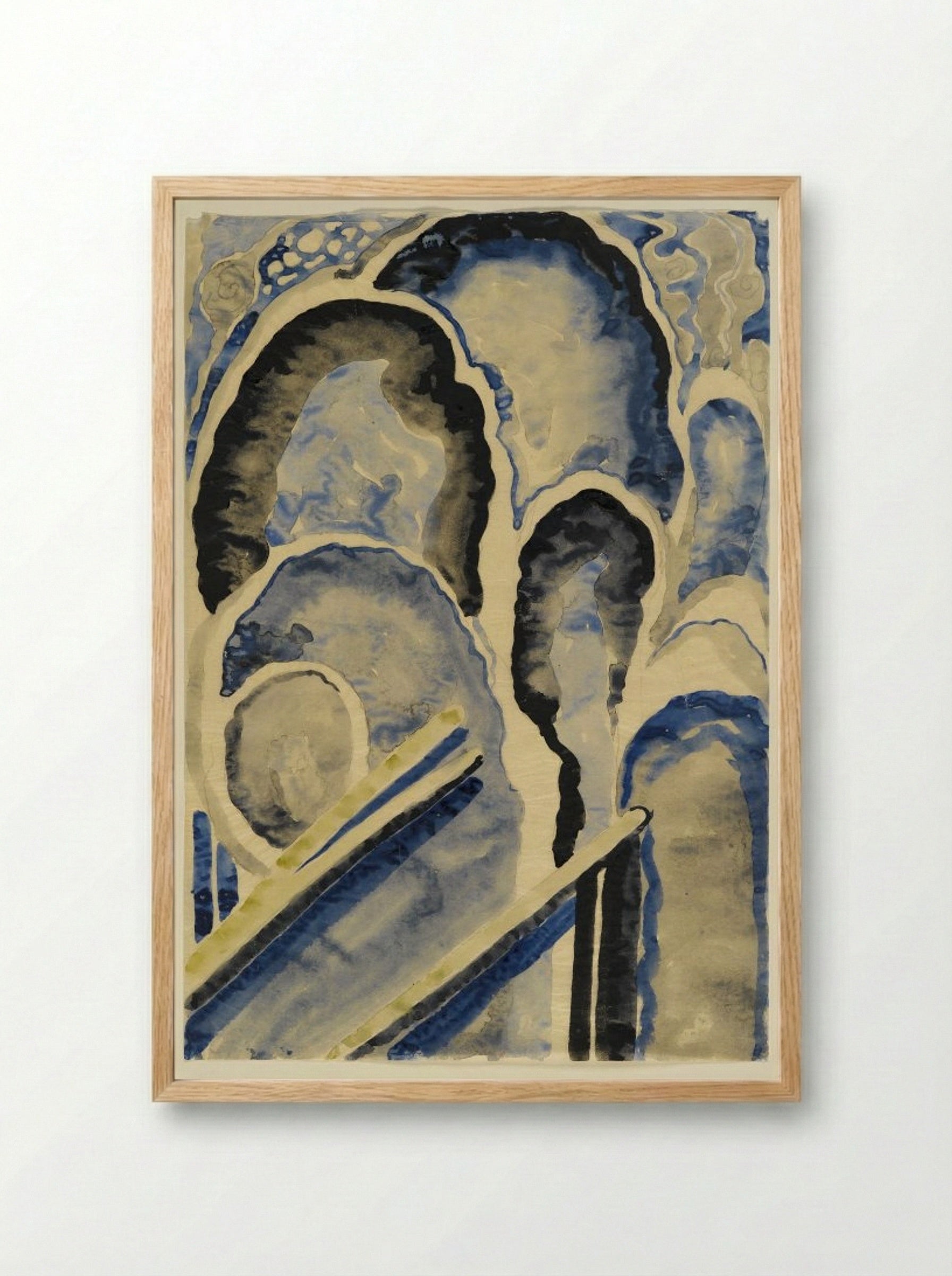 Blue 1 - Georgia O'Keeffe - Framed Print Wood