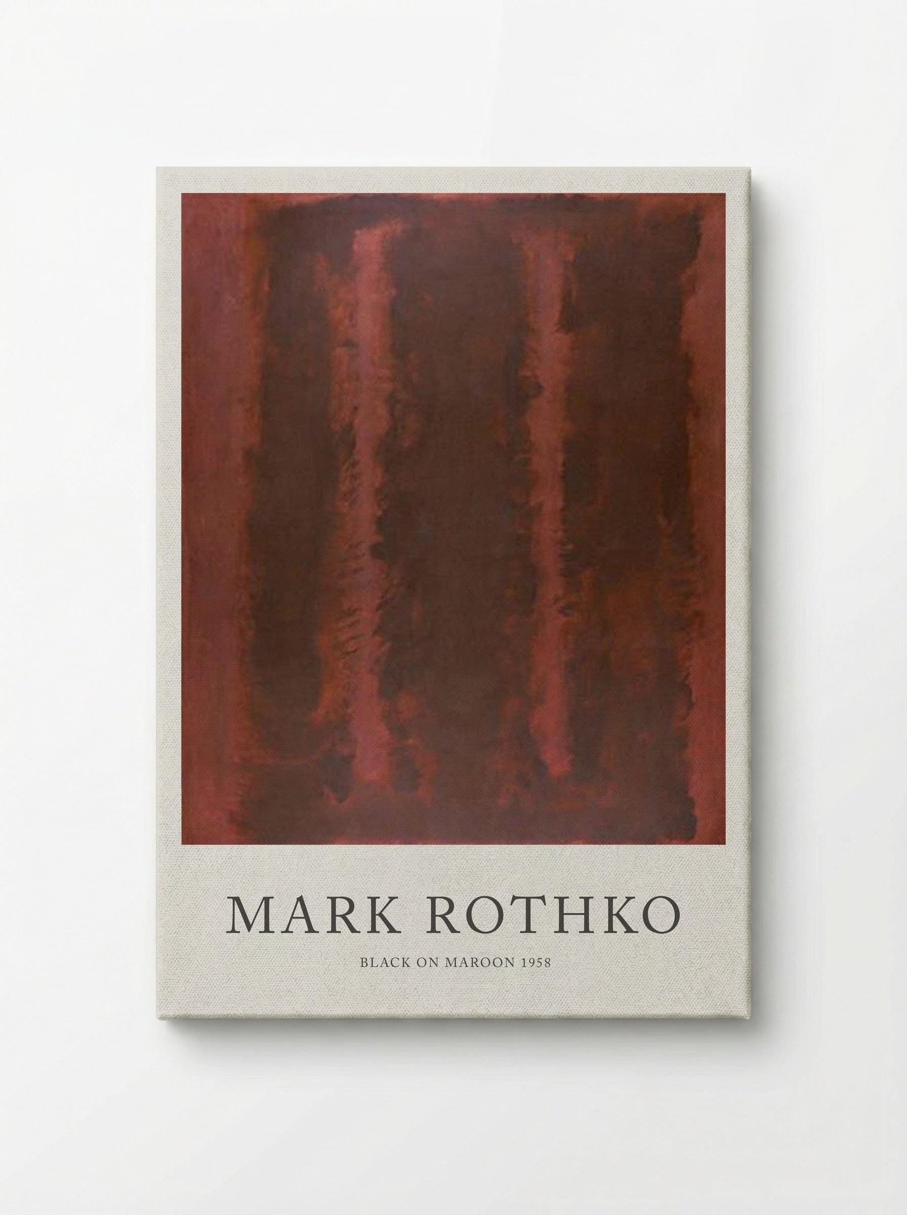 Black on Maroon - Mark Rothko - Canvas