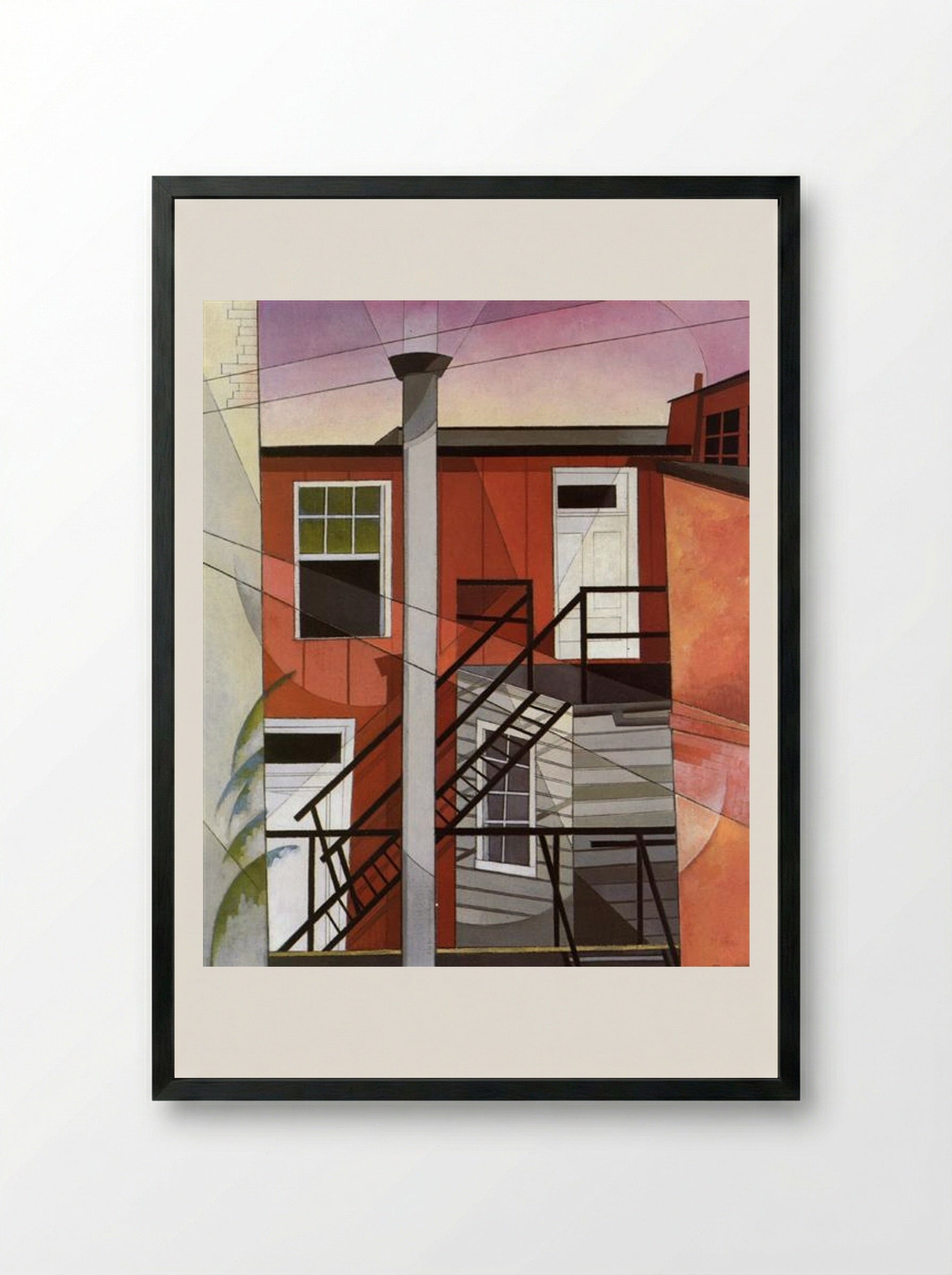Modern Conveniences - Charles Demuth - Framed Print Black