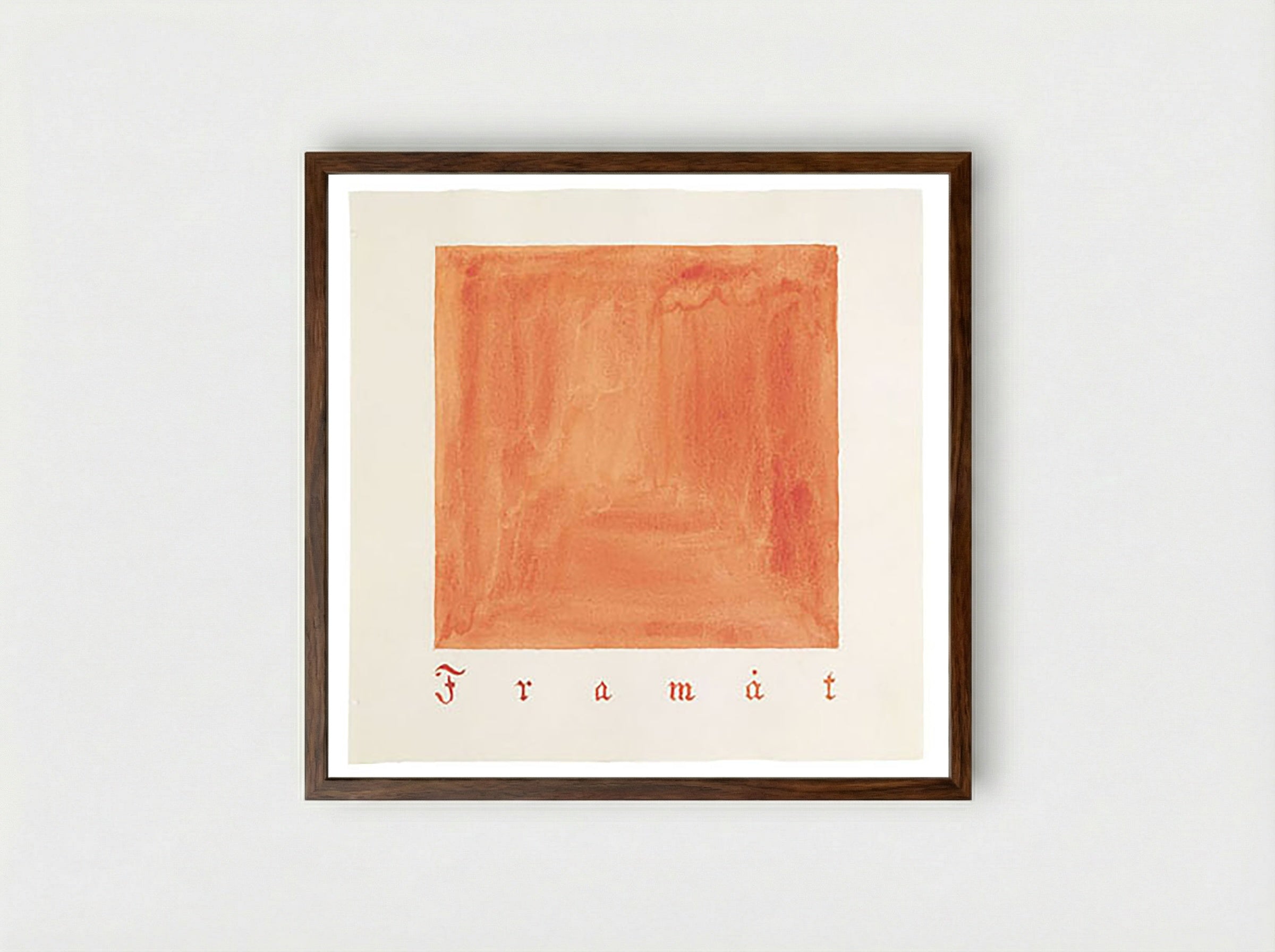 The Convolute of the Physical Plane, from the Parsifal Series - Hilma af Klint - Framed Print Dark Wood