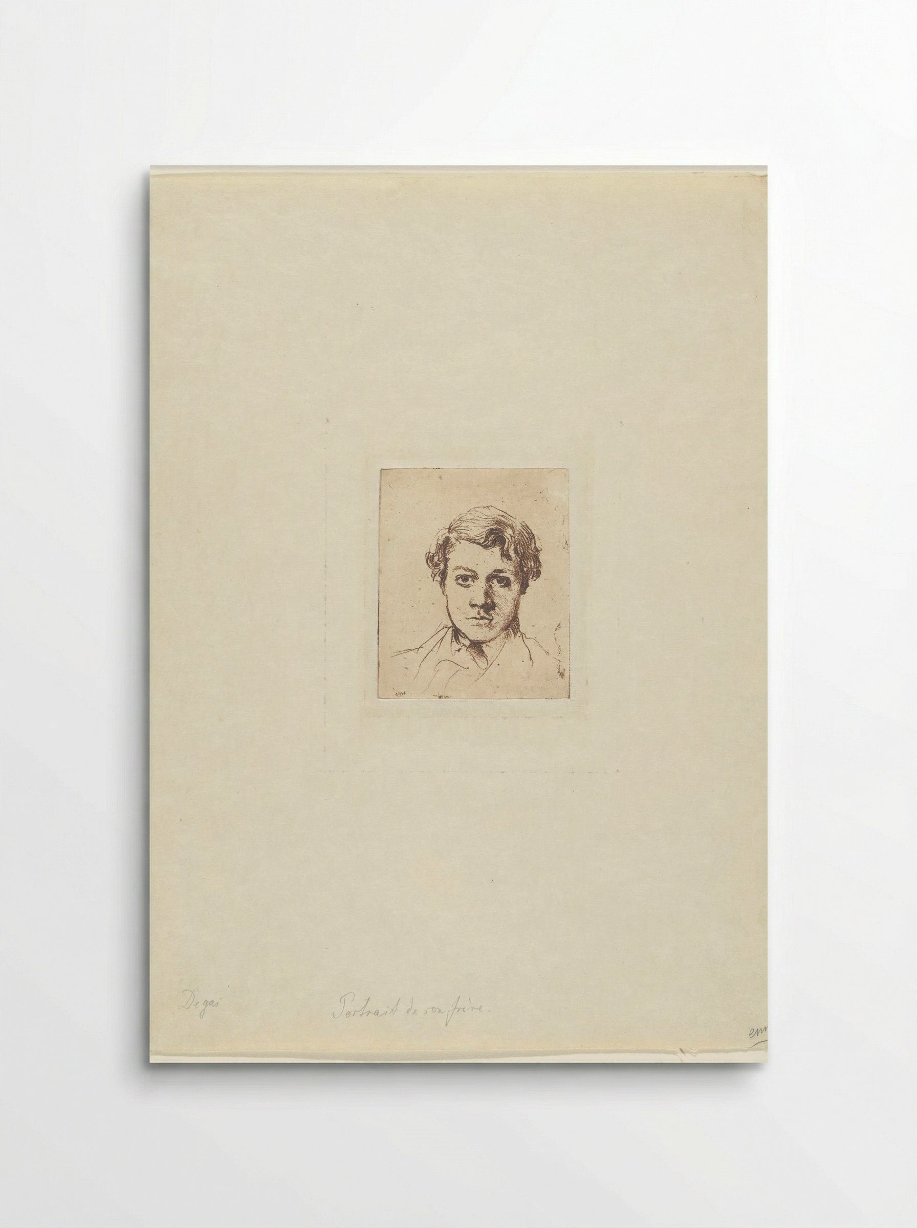 Portrait of the Artist's Brother, René Degas - Edgar Degas - Poster