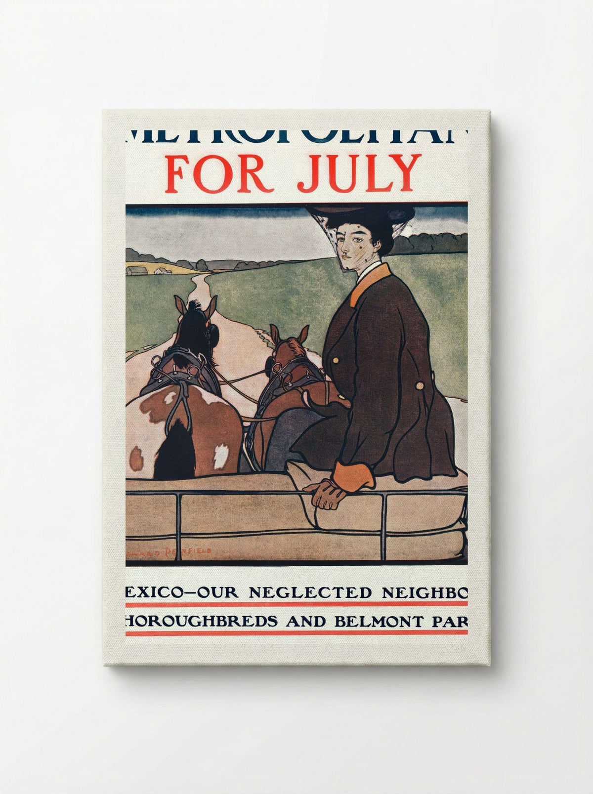 Metropolitan for July - Edward Penfield - Canvas