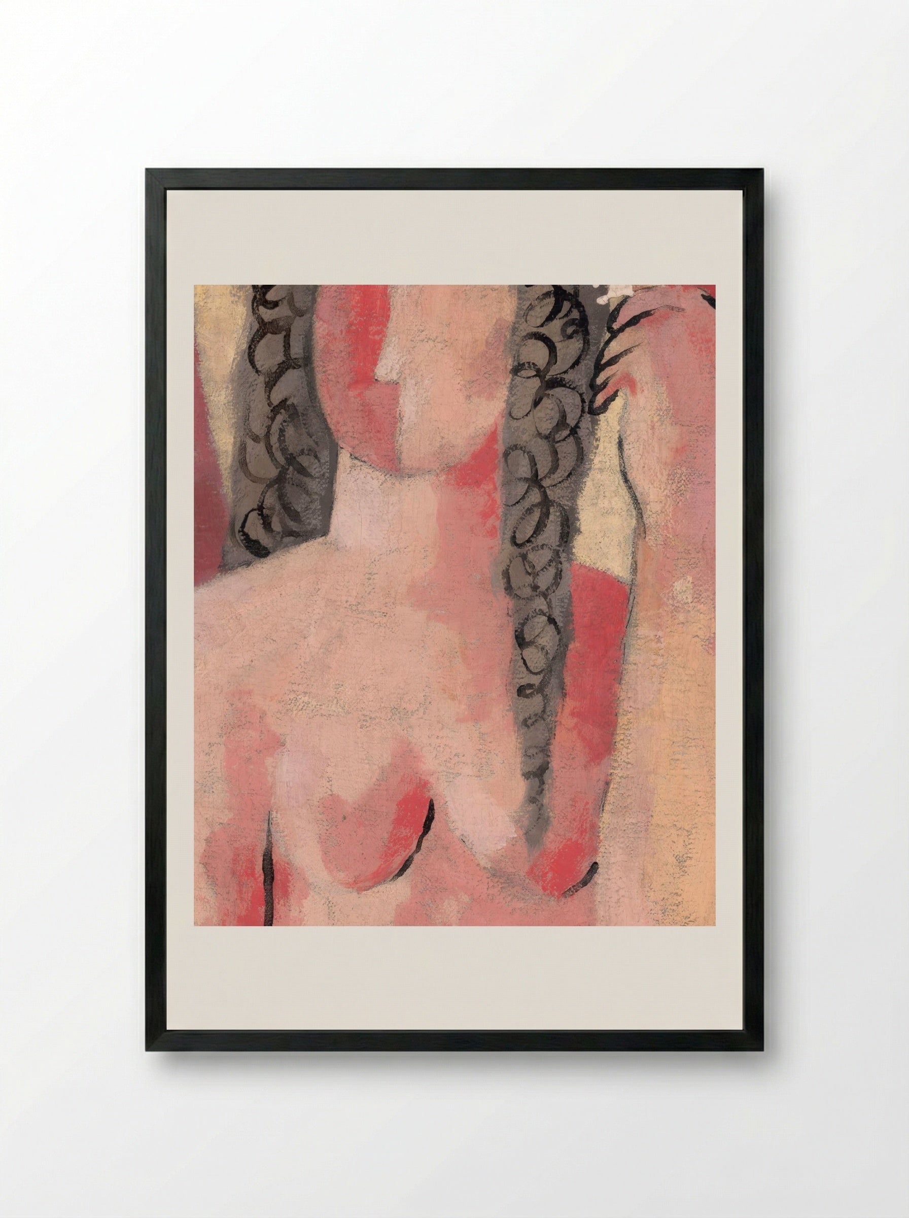 Grooming (Morning) - Mikuláš Galanda - Framed Print Black