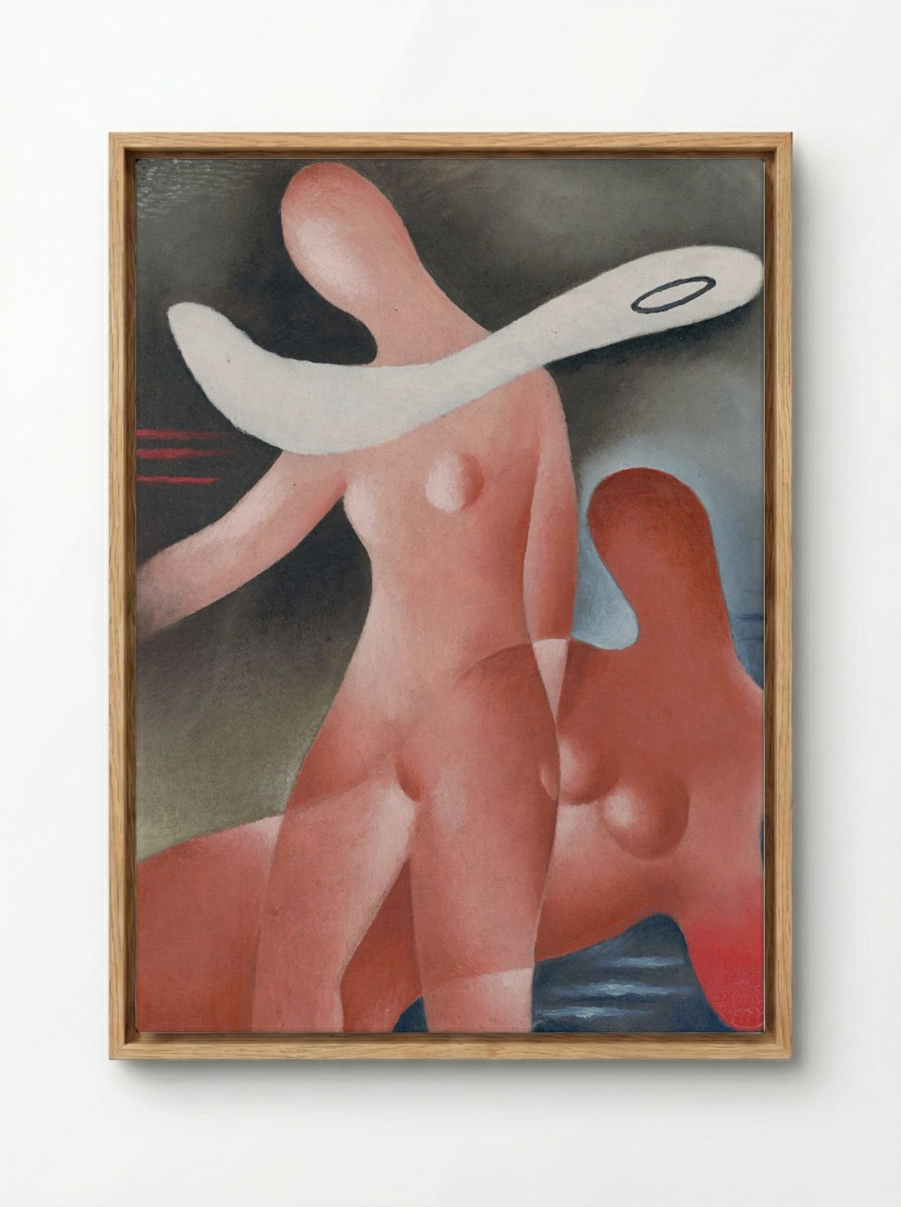 Two Women - Mikuláš Galanda - Framed Canvas Wood