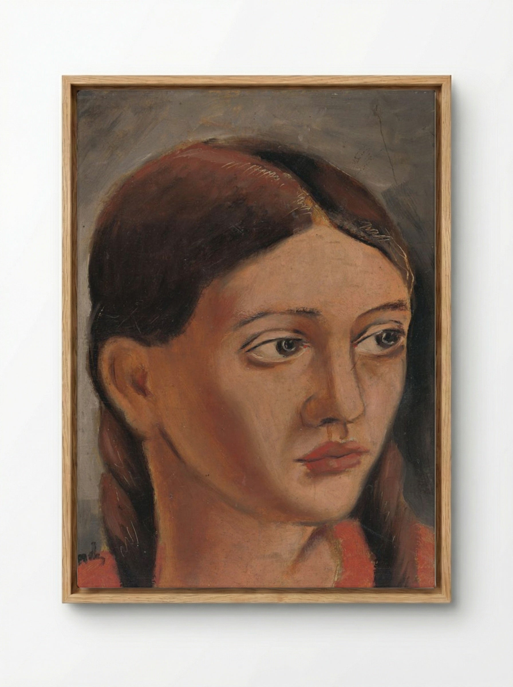 Girl's Head - Mikuláš Galanda - Framed Canvas Wood