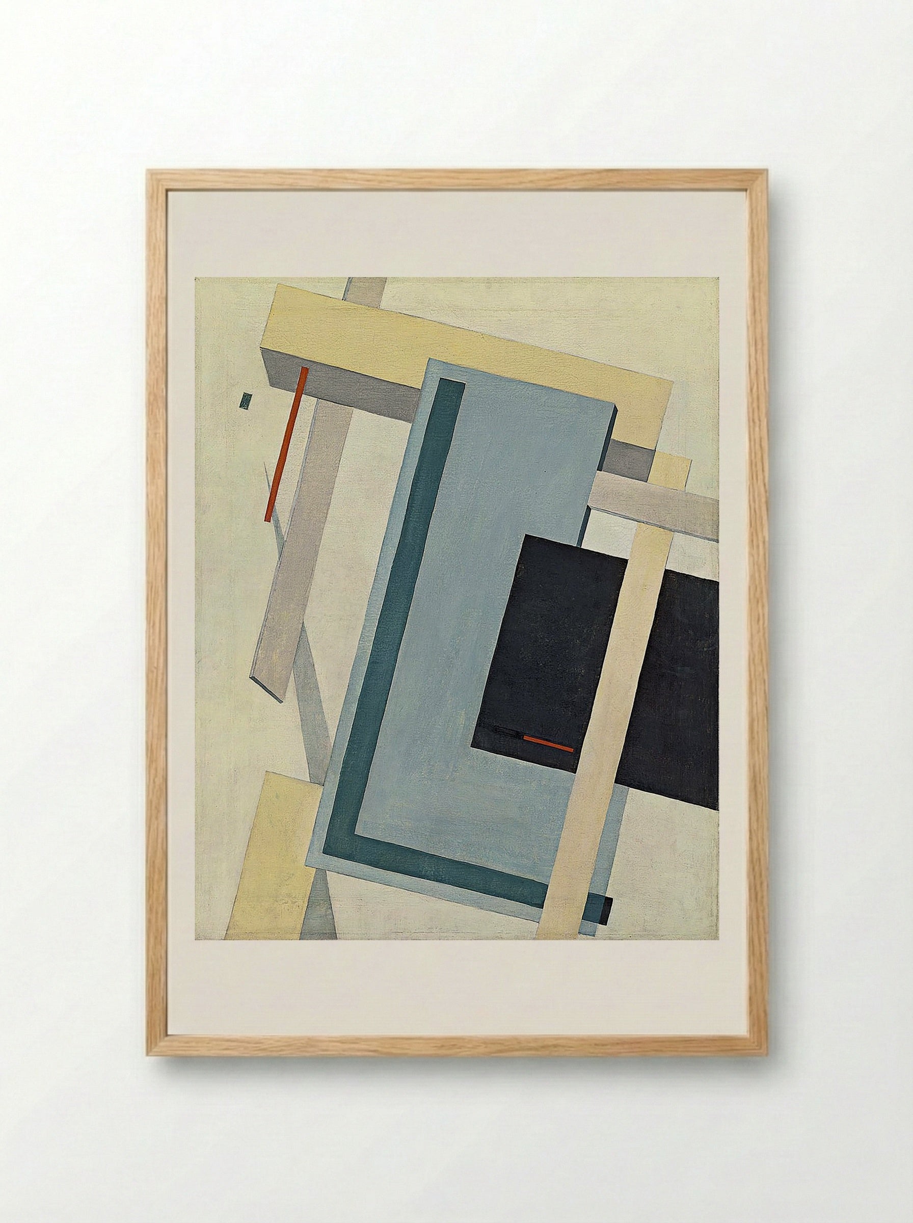 Proun 4B - El Lissitzky - Framed Print Wood