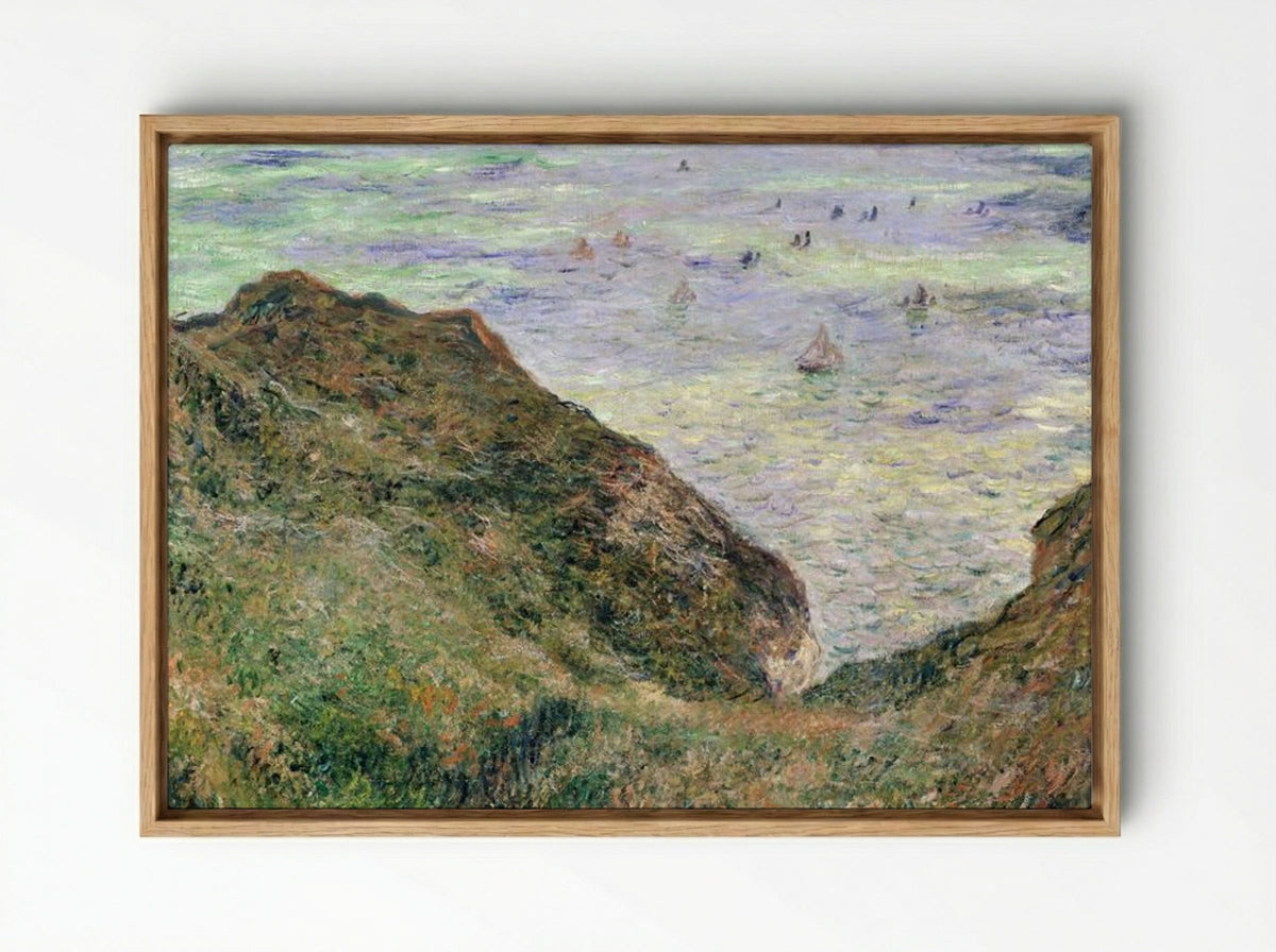 View Over the Sea - Claude Monet - Framed Canvas Wood