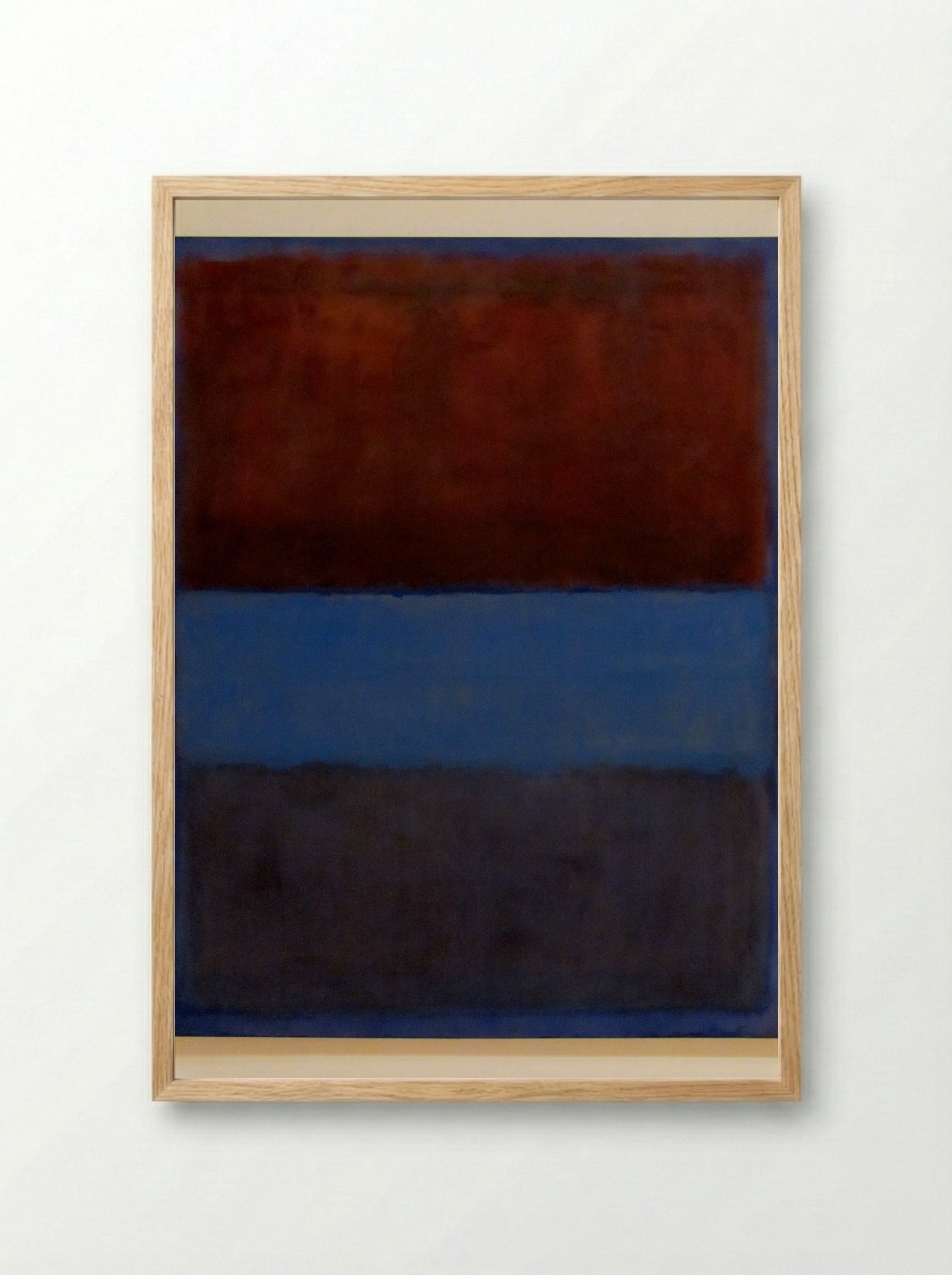 No. 61 (Rust and Blue) - Mark Rothko - Framed Print Wood