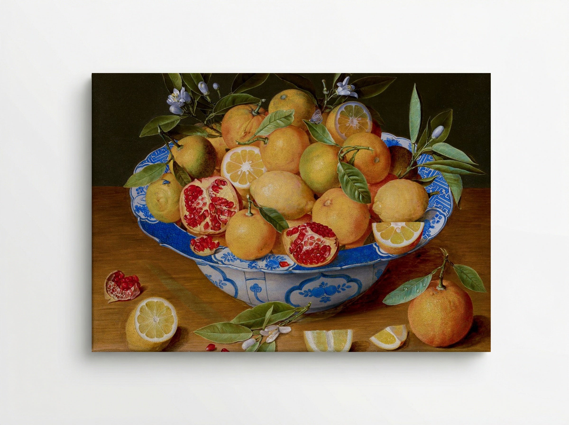 Still Life with Lemons, Oranges, and a Pomegranate - Jacob van Hulsdonck - Canvas