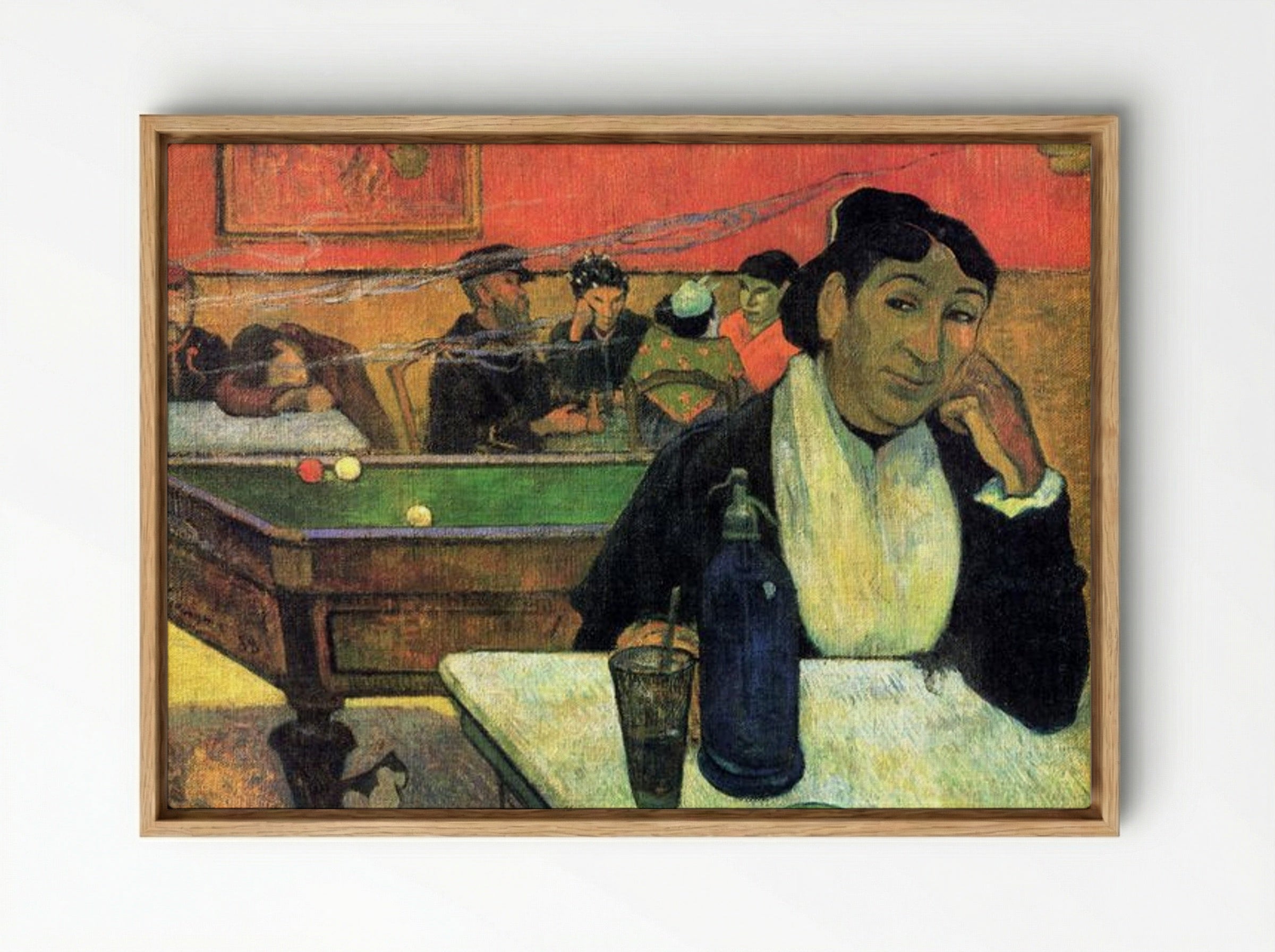 Night Café at Arles - Paul Gauguin - Framed Canvas Wood