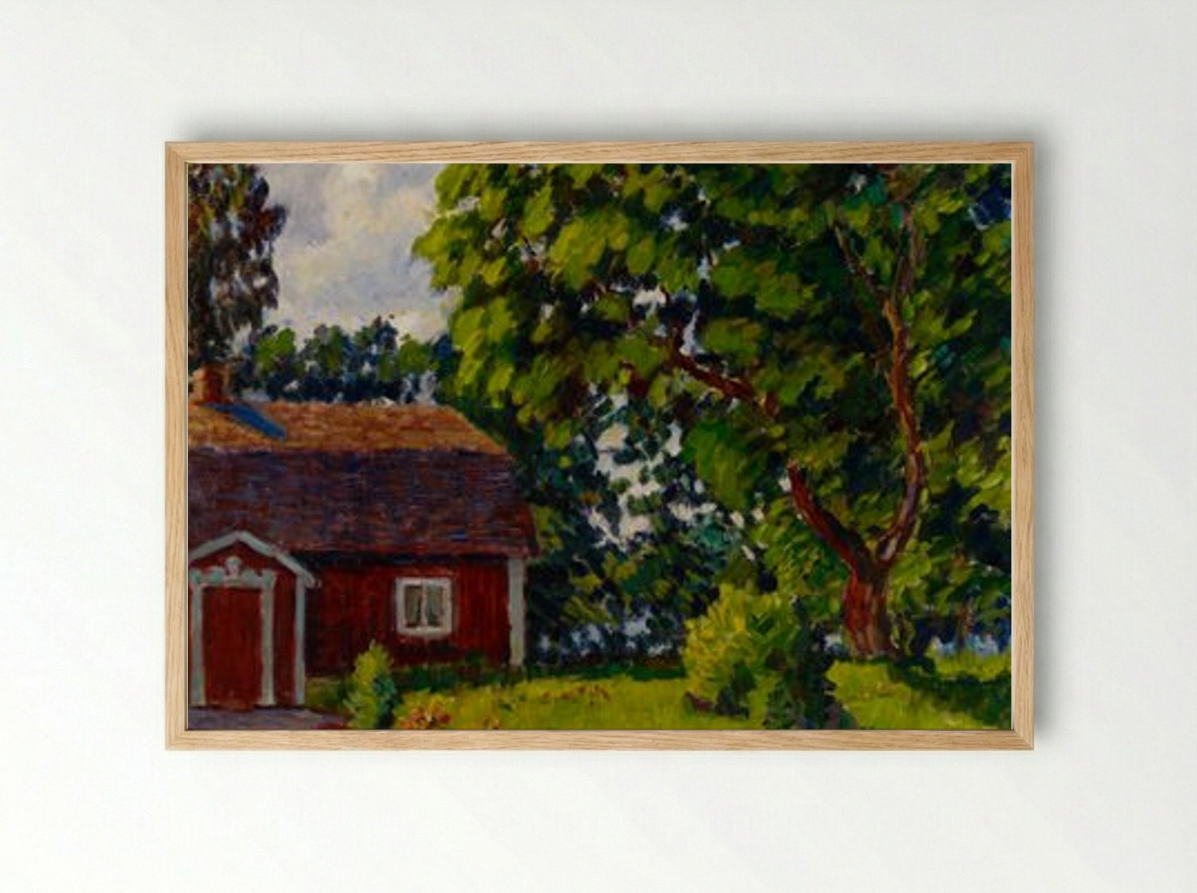 Urajärven museo - Alfred William Finch - Framed Print Wood