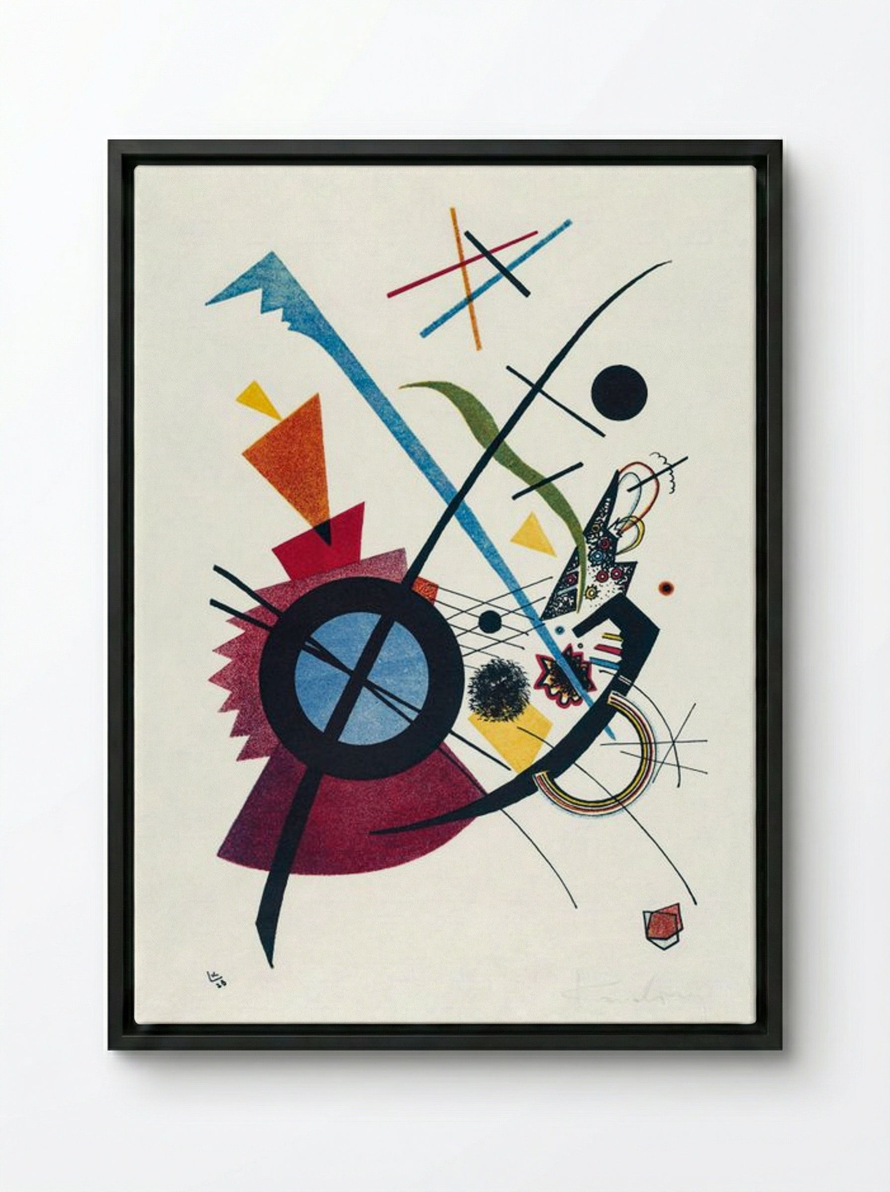 Violet - Wassily Kandinsky - Framed Canvas Black