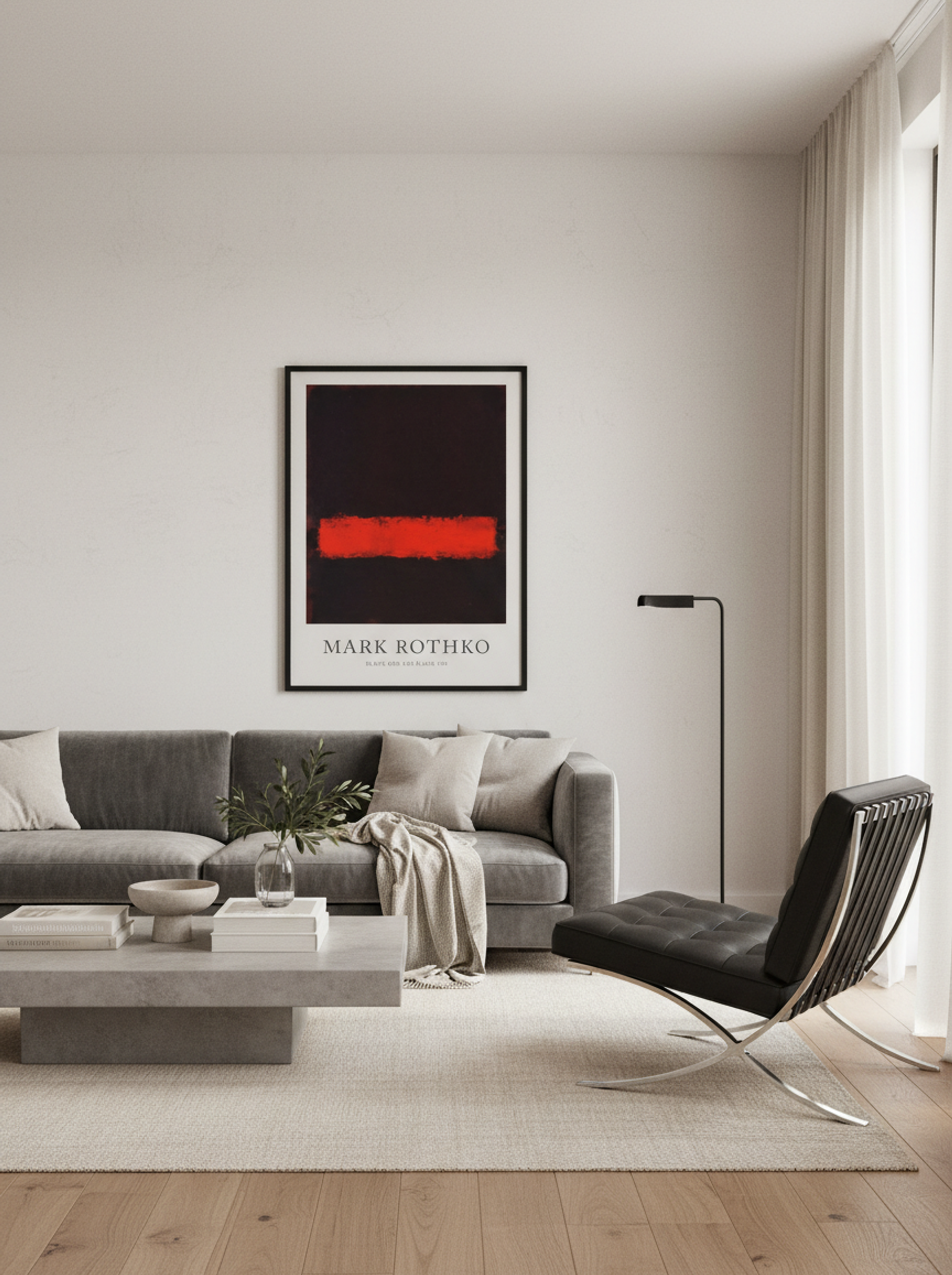Black, Red and Black - Mark Rothko - Lifestyle