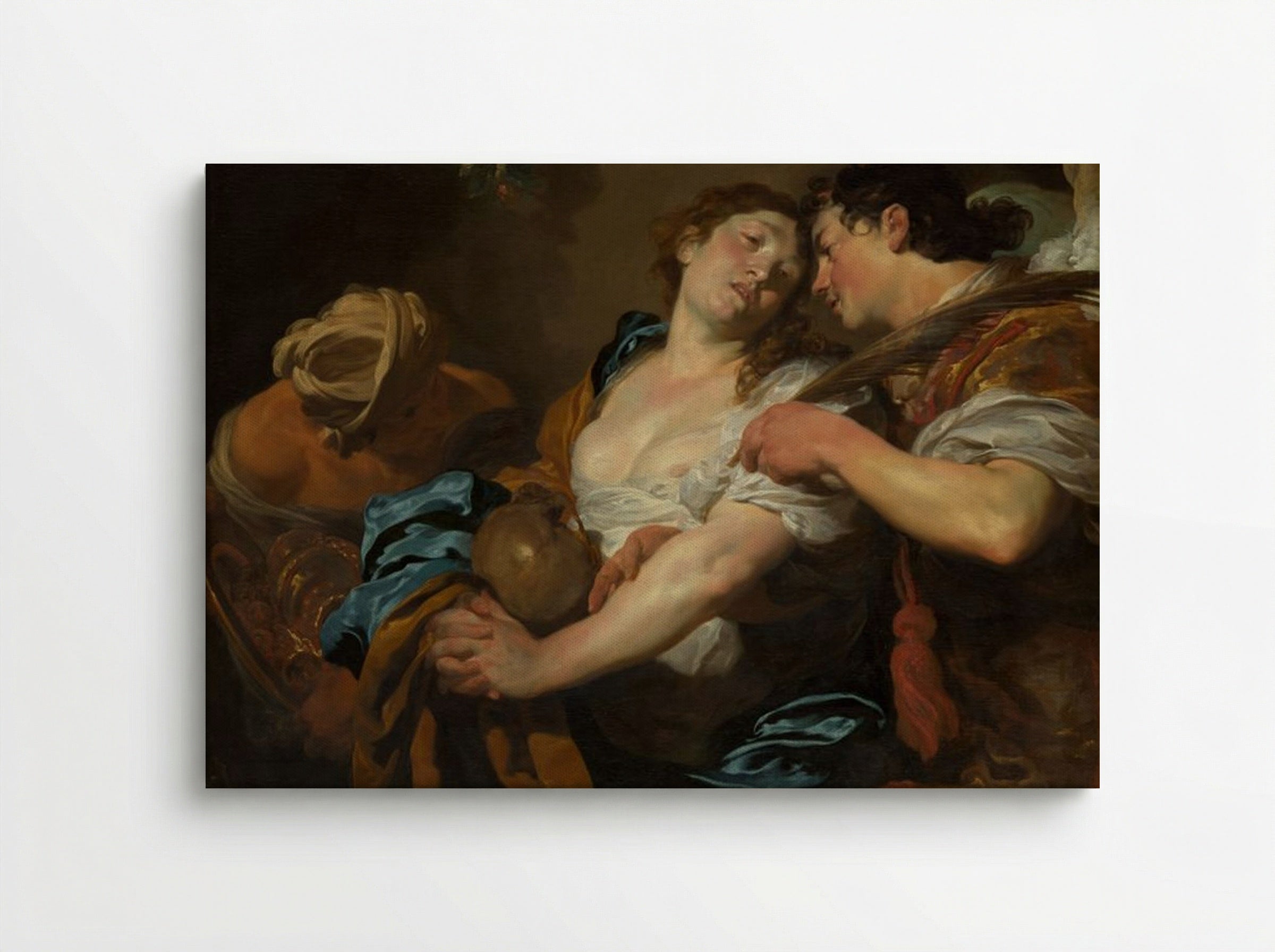The Temptation of Saint Mary Magdalen - Johann Liss - Canvas
