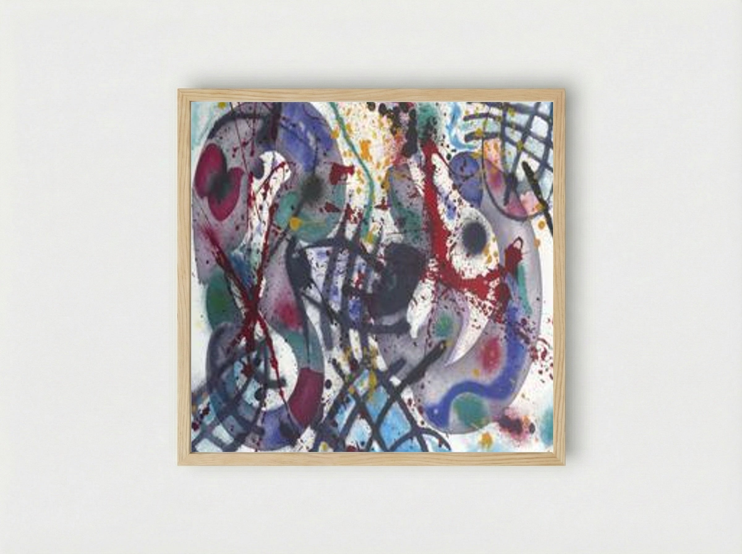 Trietto III - Sam Francis - Framed Print Wood
