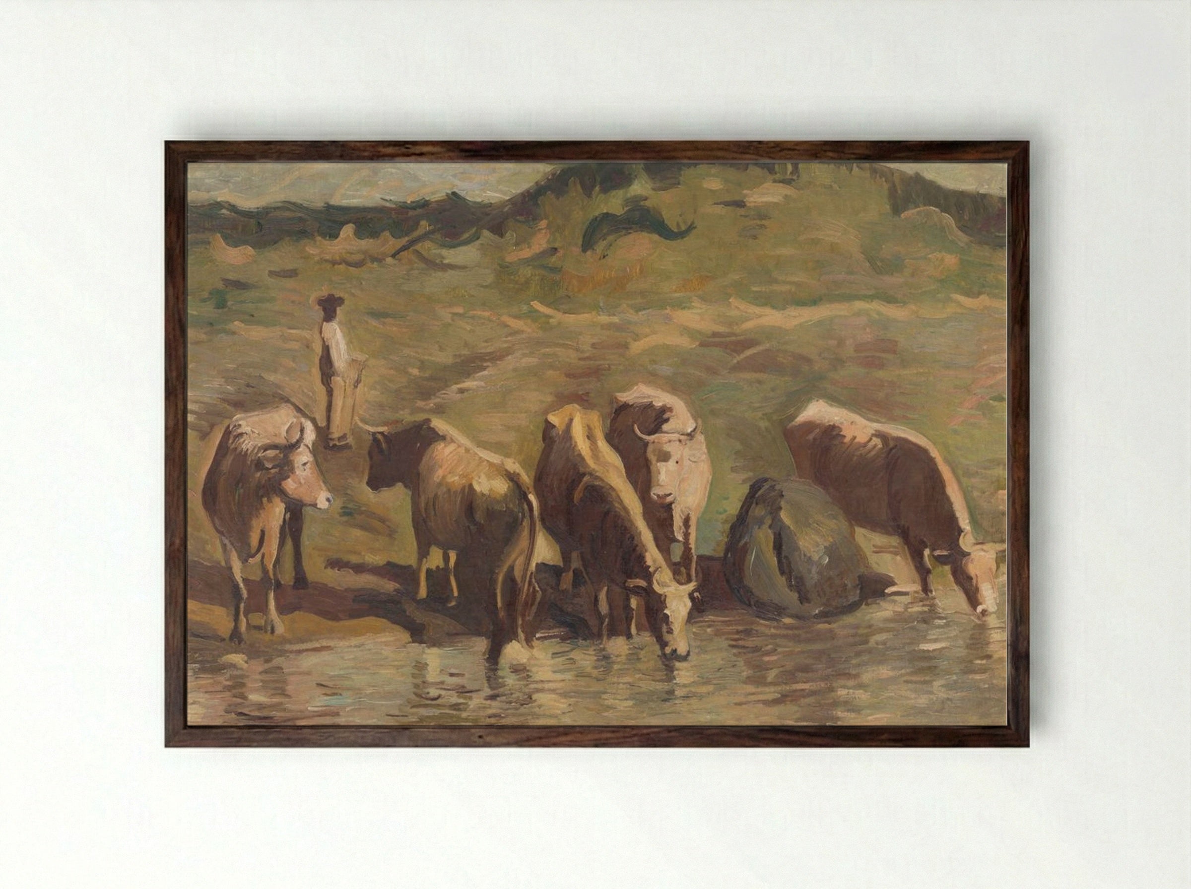 Summer - Cyprián Majerník - Framed Print Dark Wood