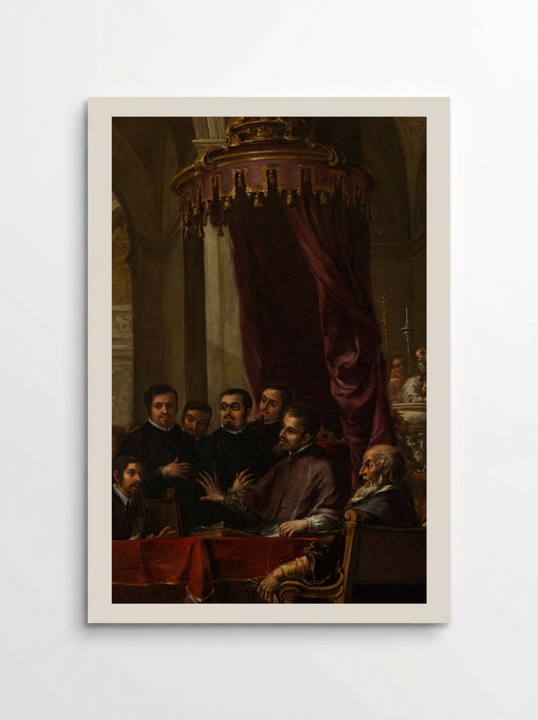 The Conversion and Baptism of St. Augustine by St. Ambrose - Juan de Pareja - Poster