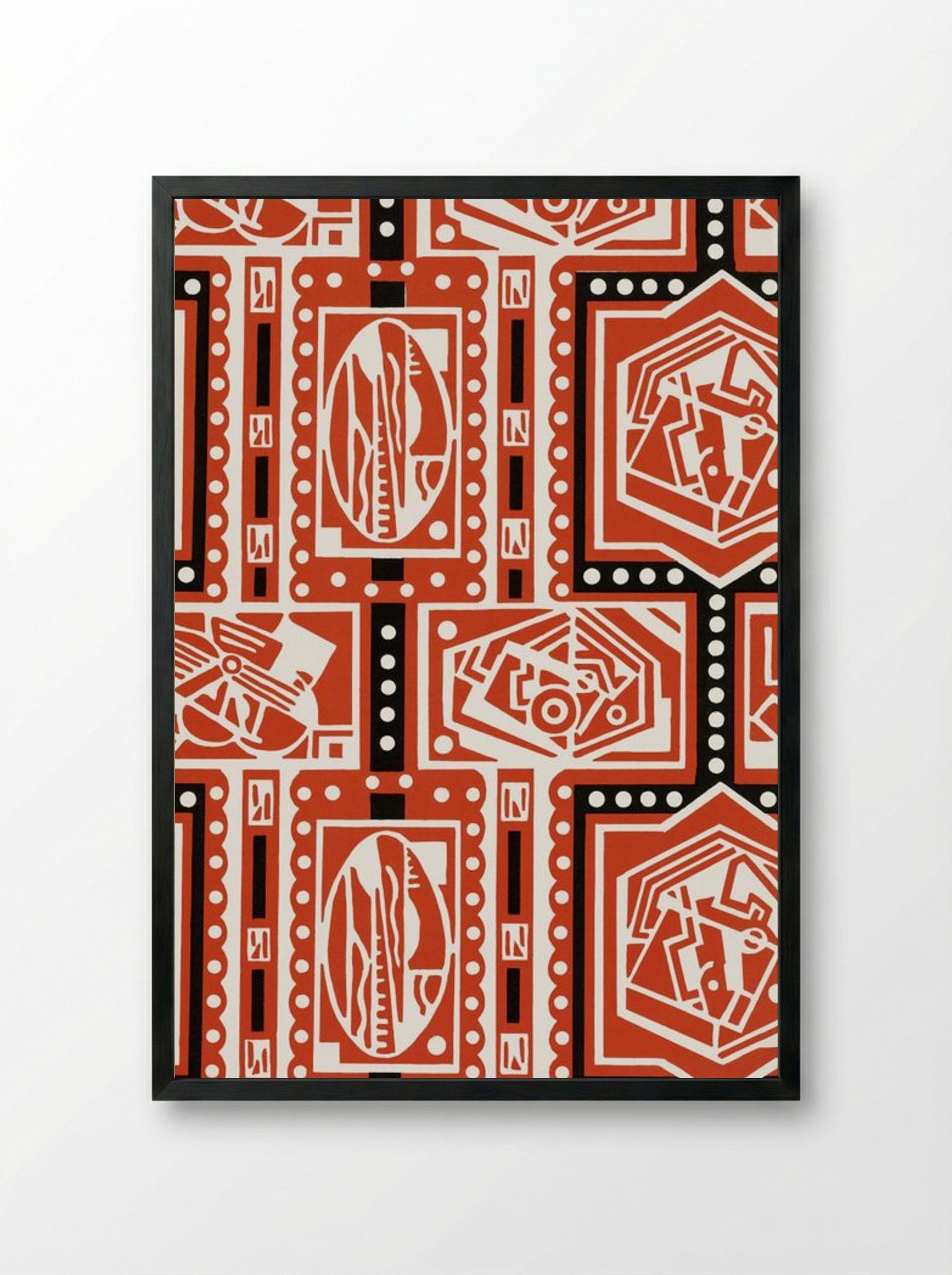 Cubist Shapes - Charles Goy - Framed Print Black