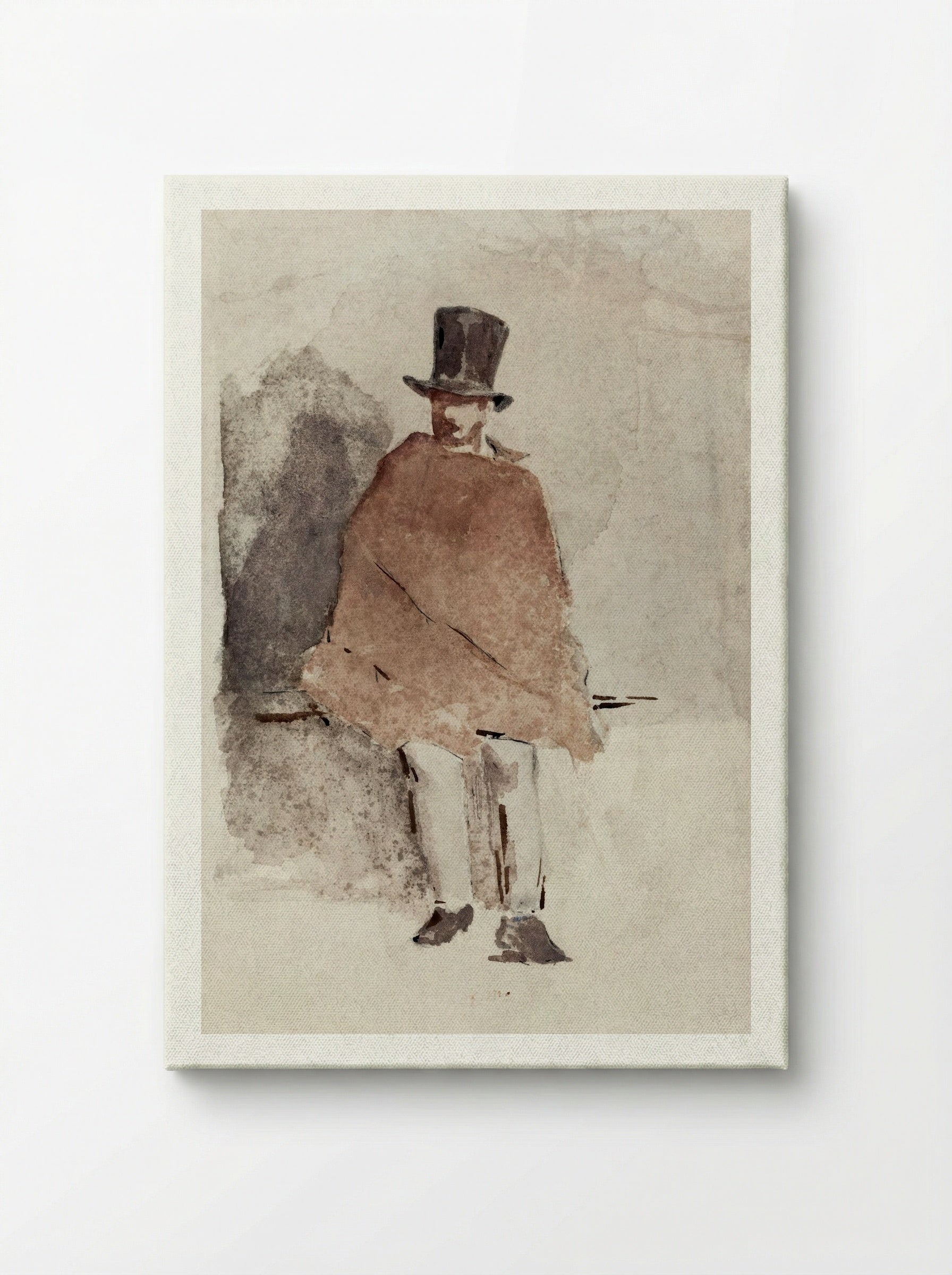 The Man in the Tall Hat - Édouard Manet - Canvas
