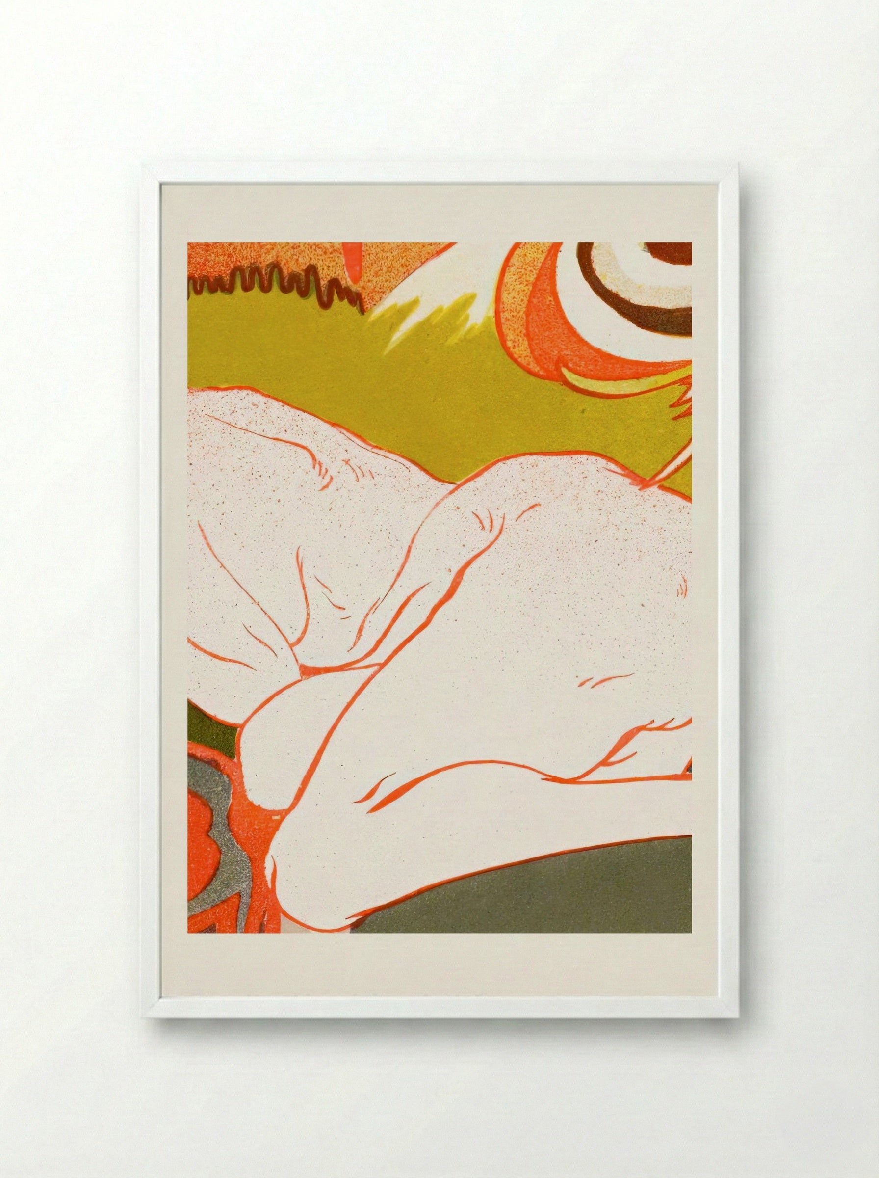 La Source du Mal (The Source of Evil) - Georges de Feure - Framed Print White