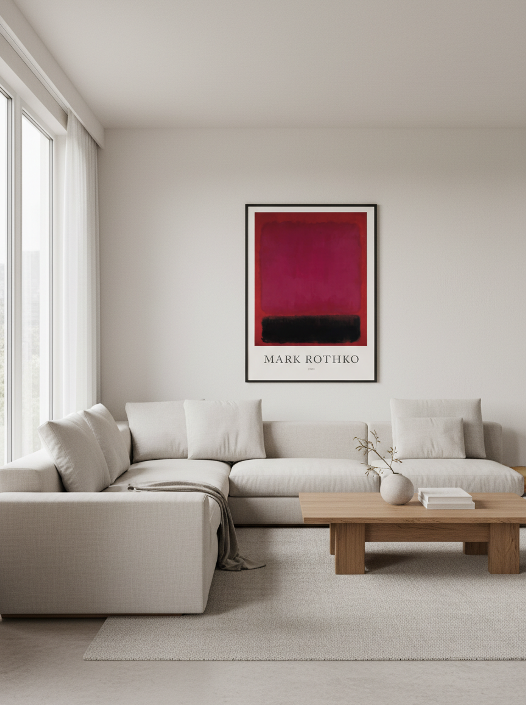Untitled (Magenta, Red, and Black) - Mark Rothko - Lifestyle