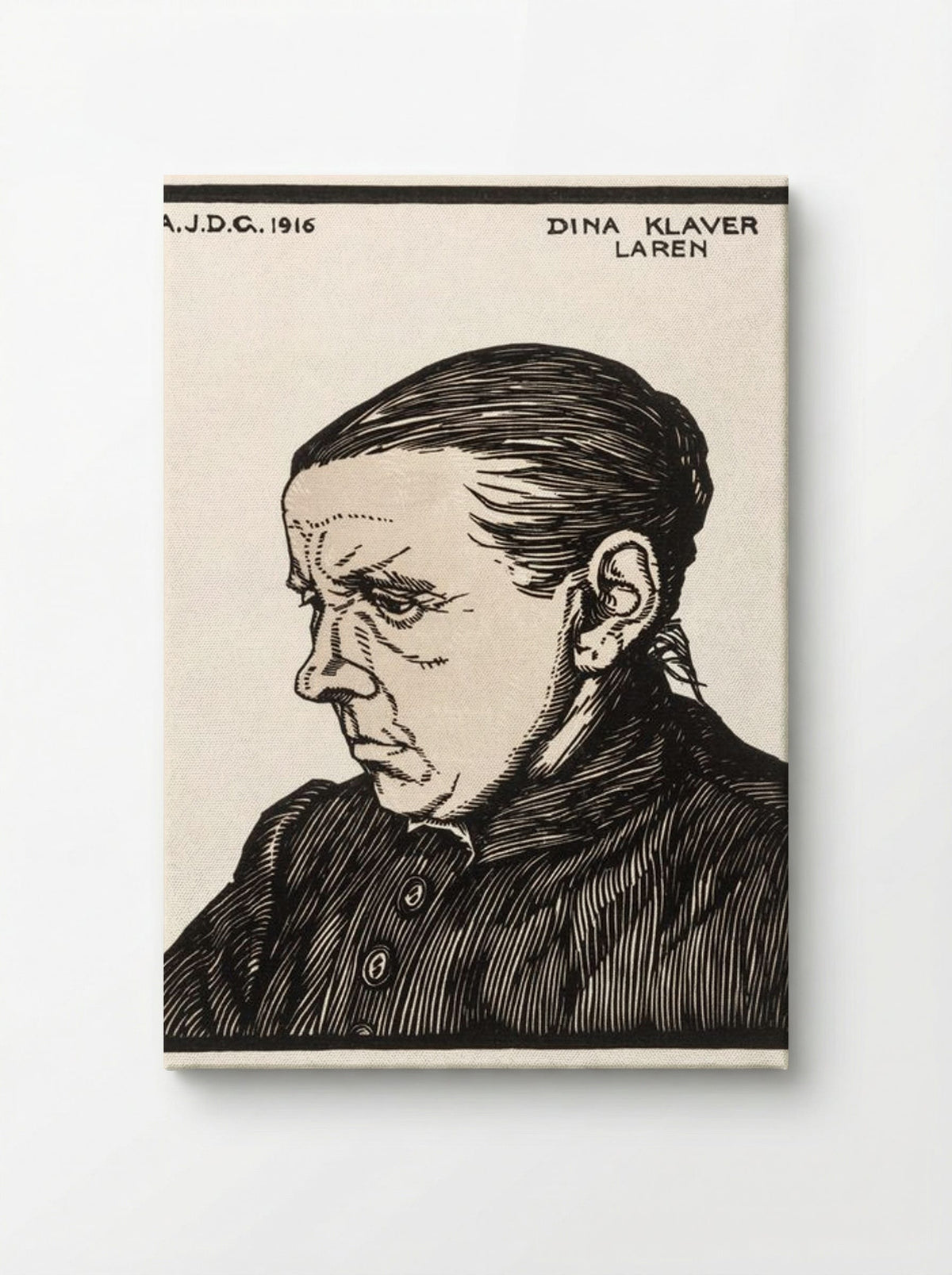 Portrait of Dina Klaver - Julie de Graag - Canvas