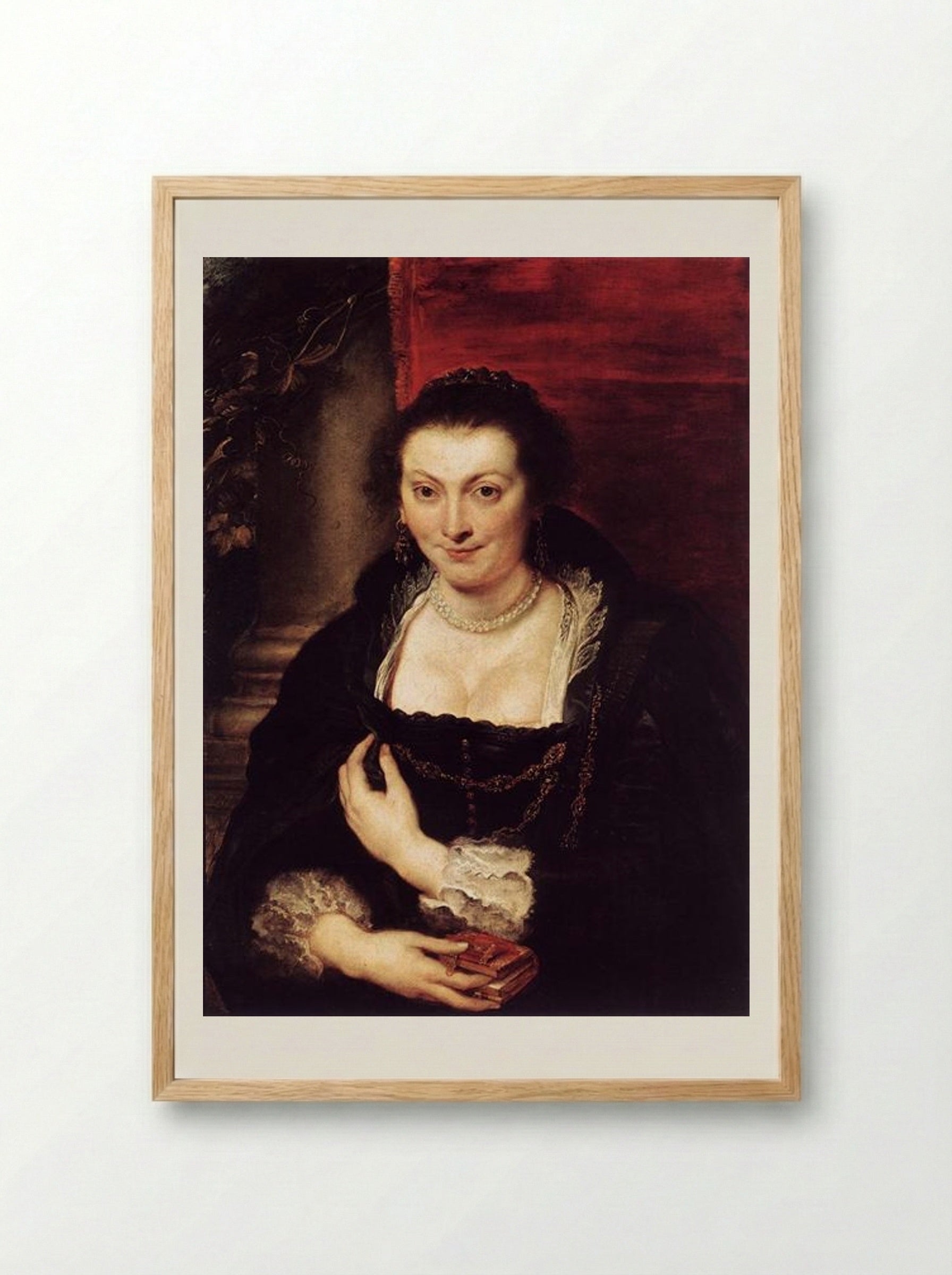 Portrait of Isabella Brant - Peter Paul Rubens - Framed Print Wood
