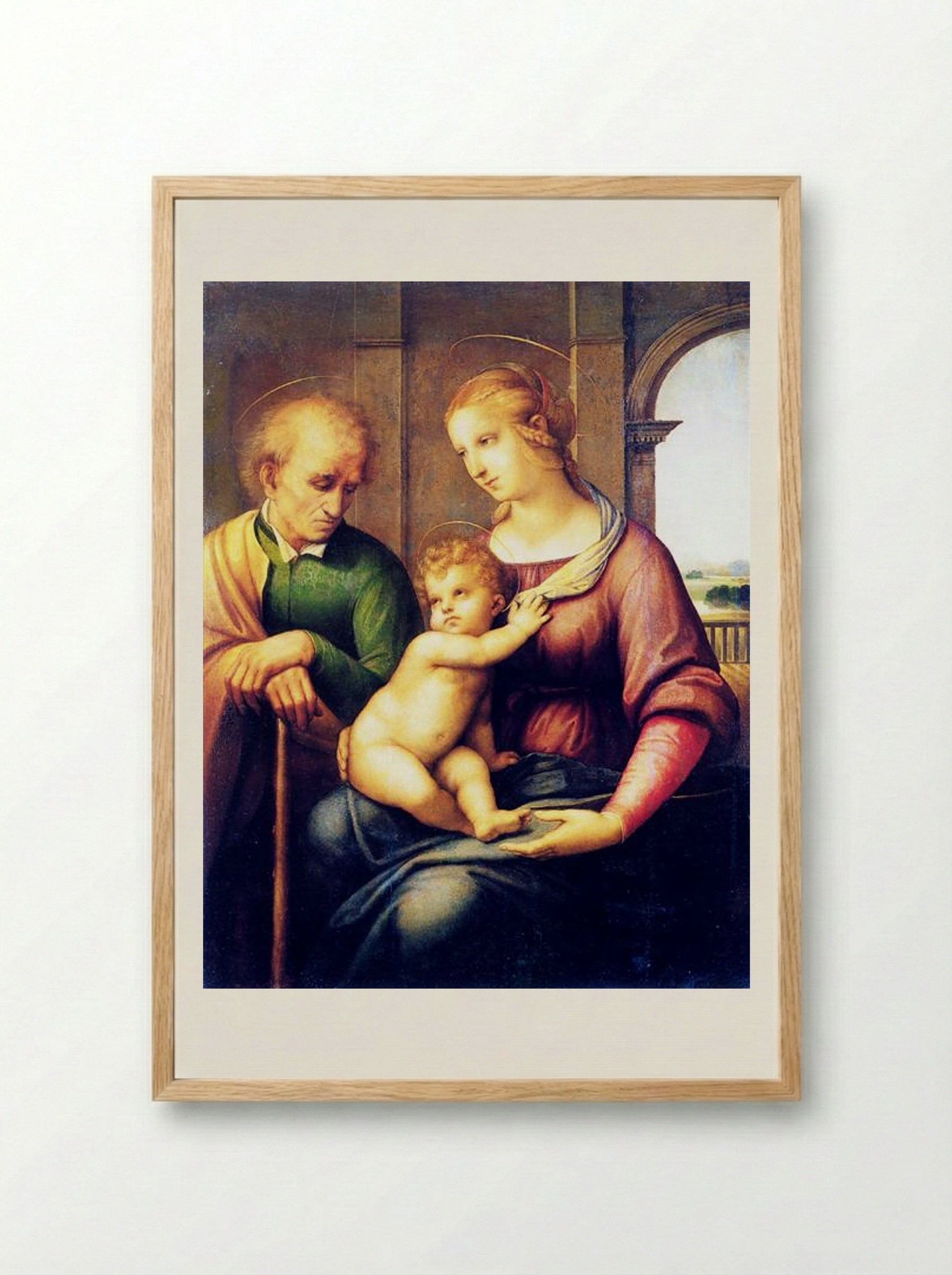 The Holy Family - Raphael - Framed Print Wood