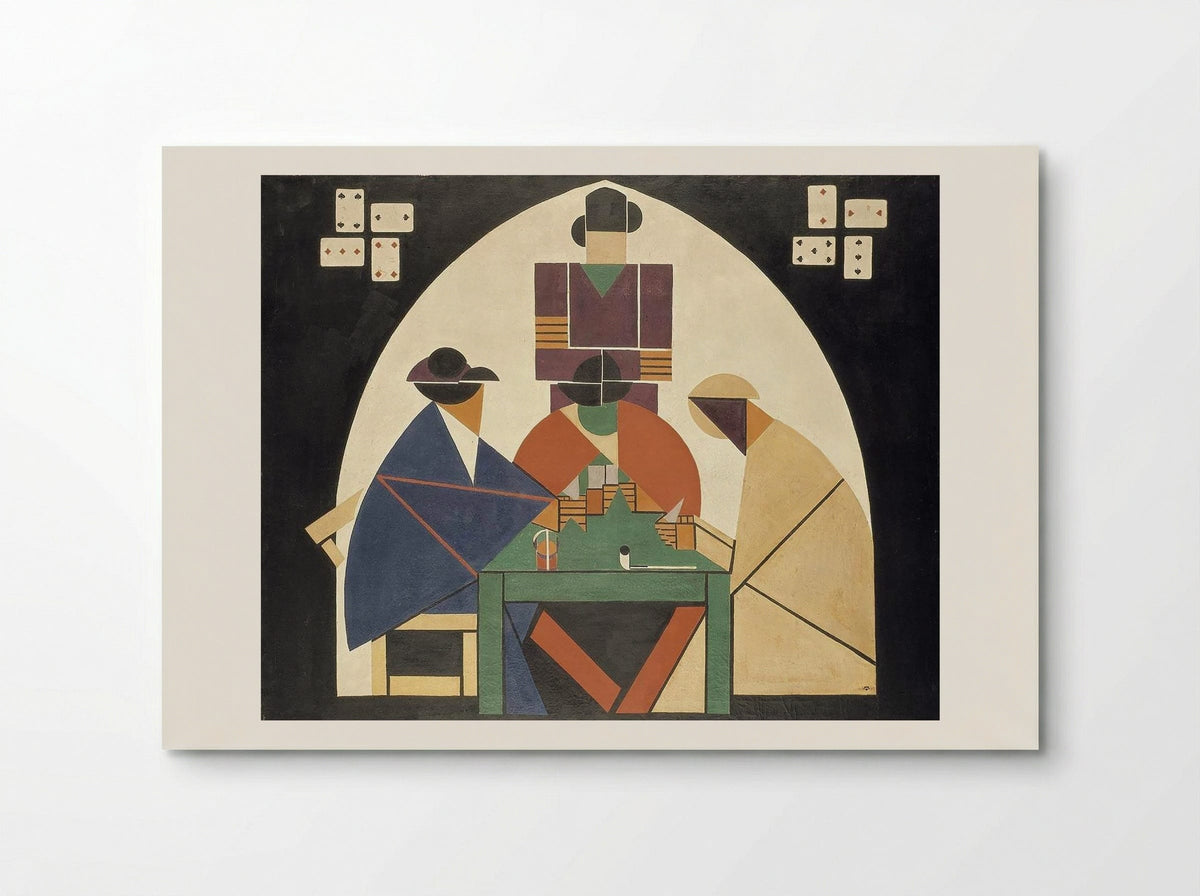 The Card Players - Carlo Carrà - Poster