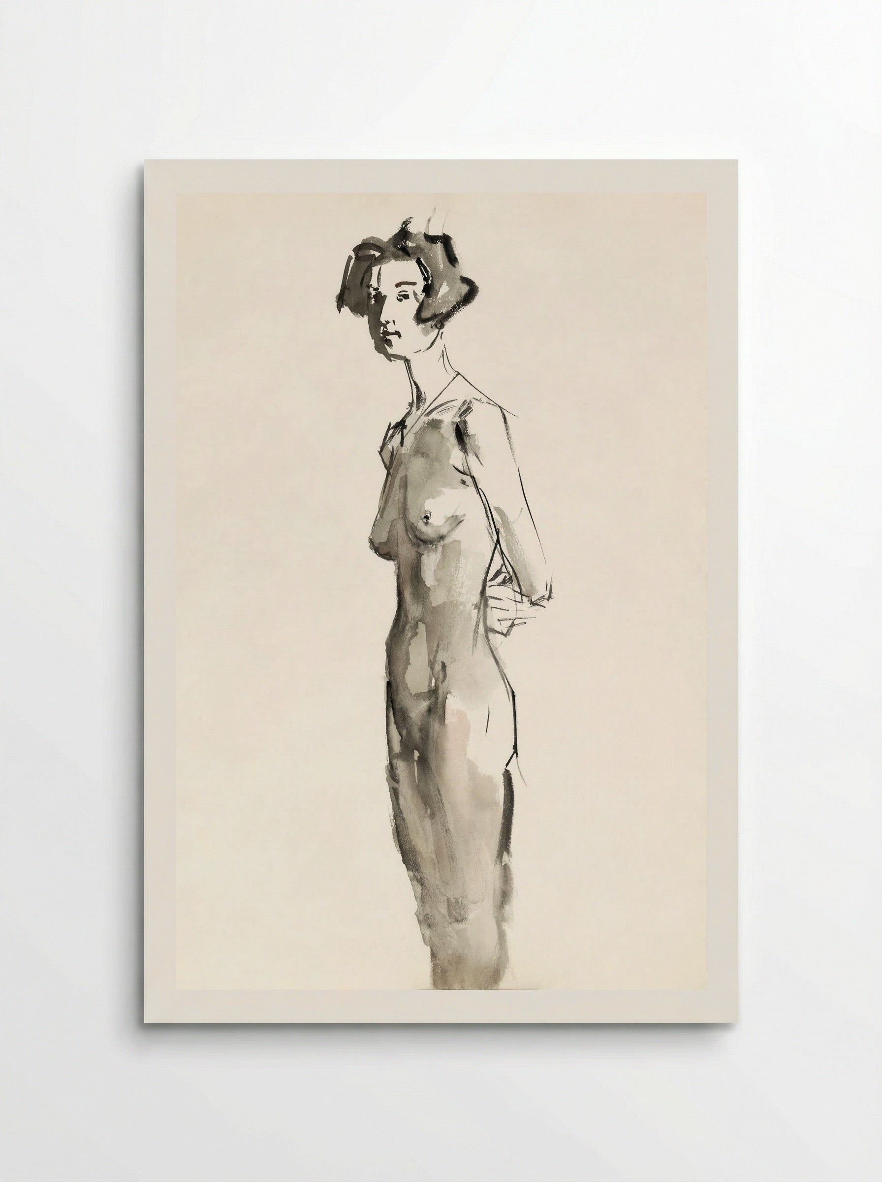 Standing Female Nude - Isaac Israels - Poster