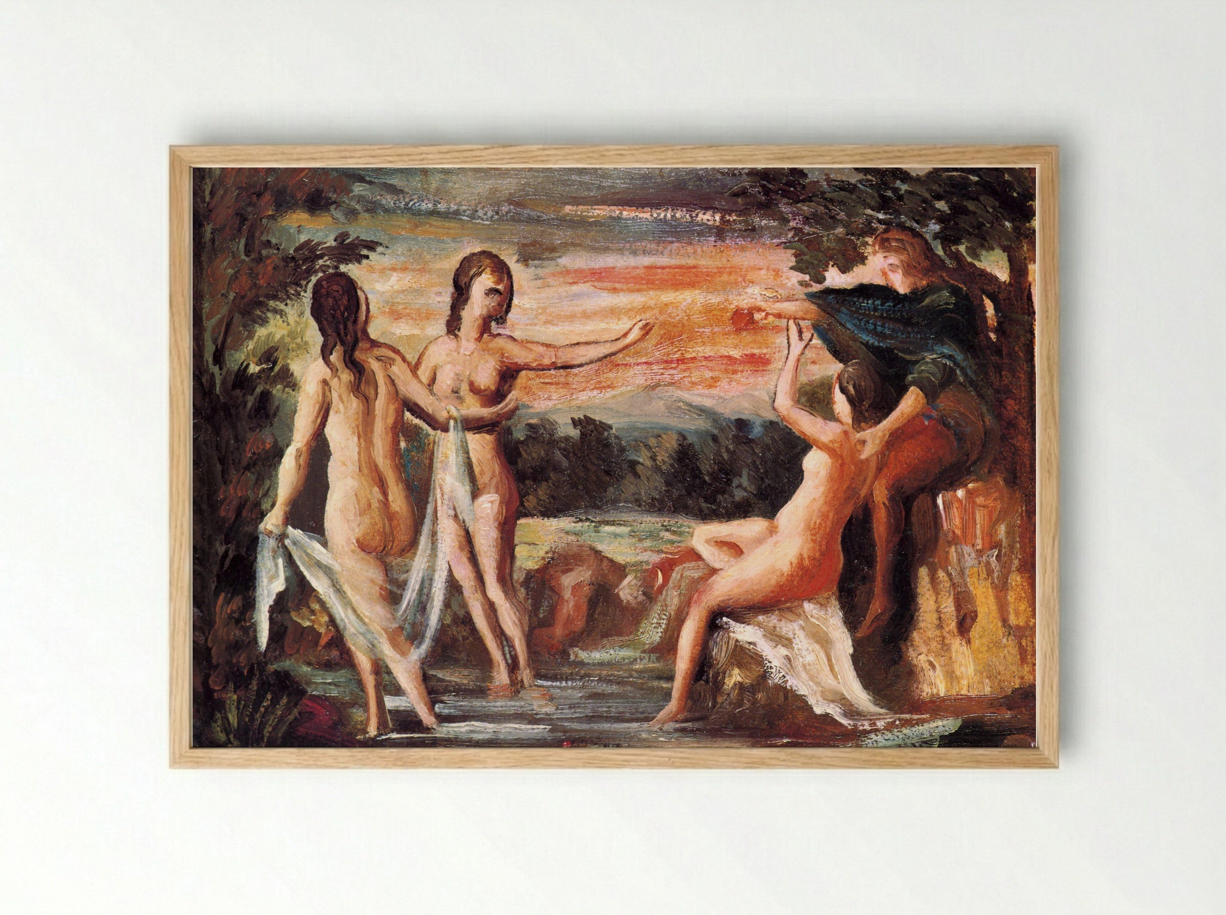 The Judgement of Paris - Pierre-Auguste Renoir - Framed Print Wood