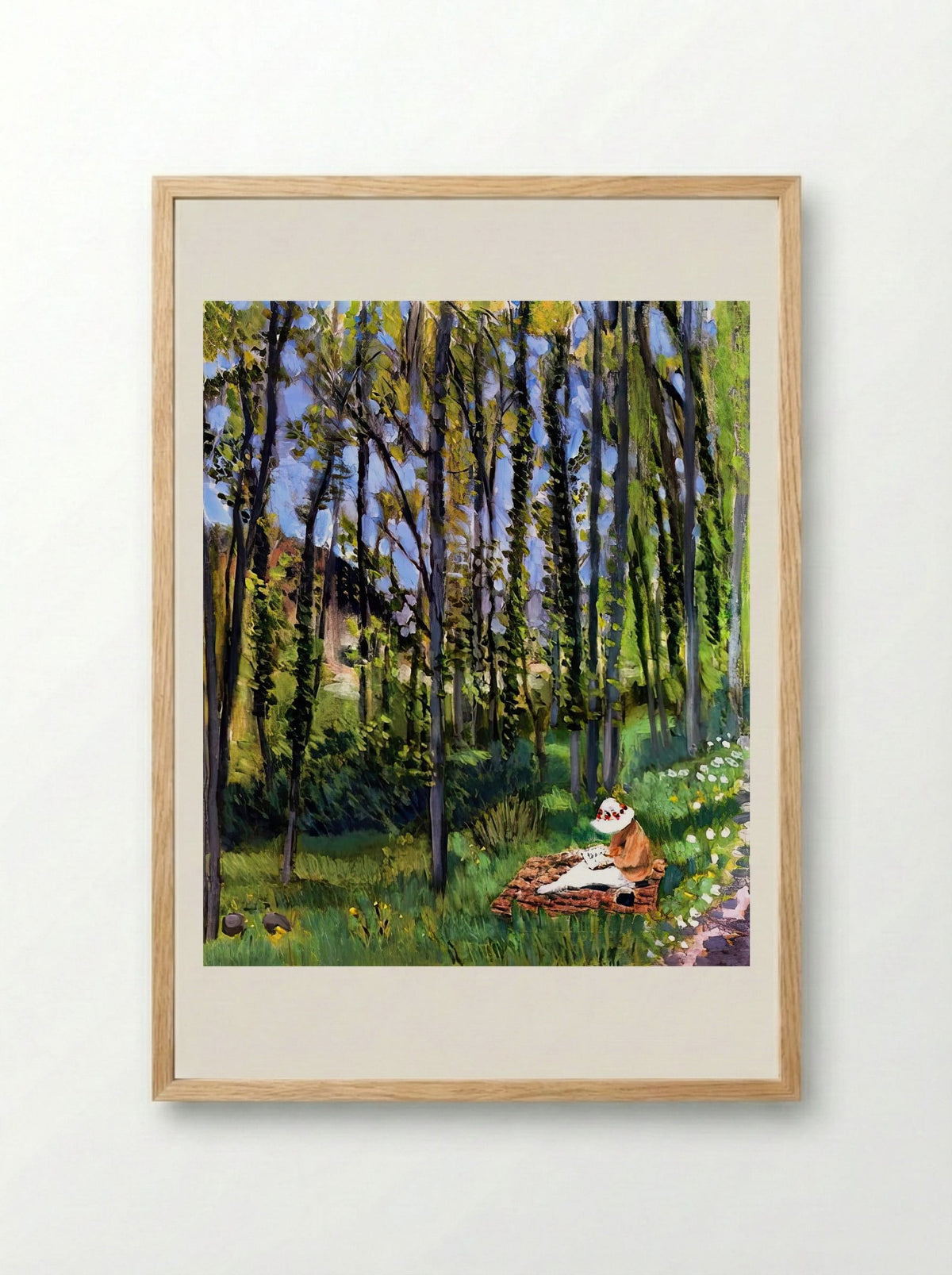 In the Woods by Henri Matisse – Fauvist Forest Landscape Print - Framed Print Wood