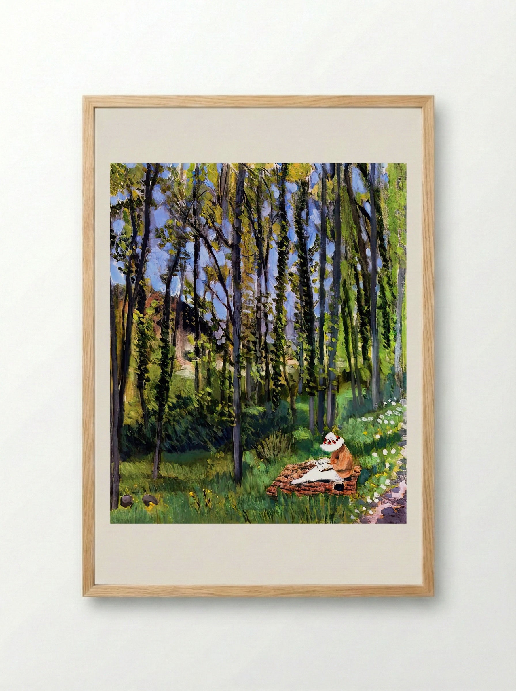 In the Woods by Henri Matisse – Fauvist Forest Landscape Print - Framed Print Wood
