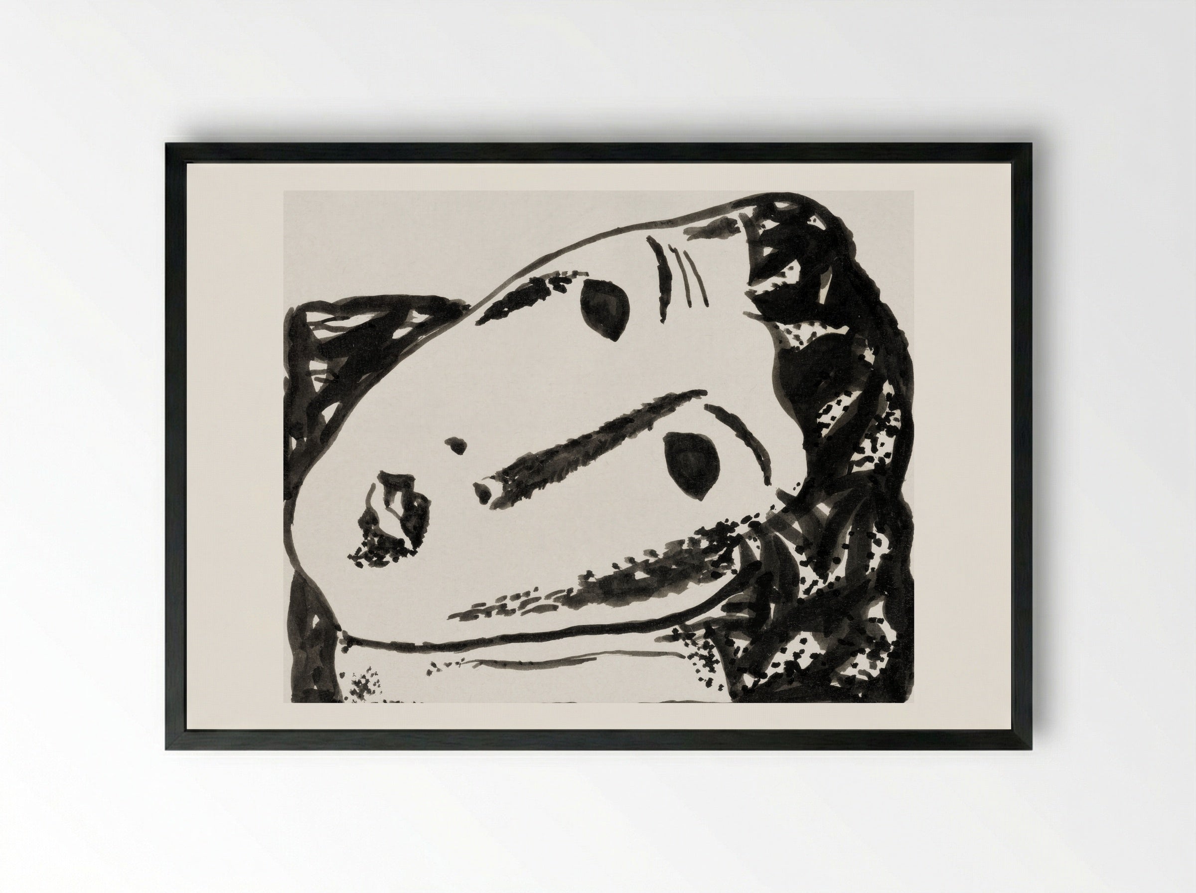 Vignette for 'L'art Hollandais contemporain' - Gustave De Smet - Framed Print Black