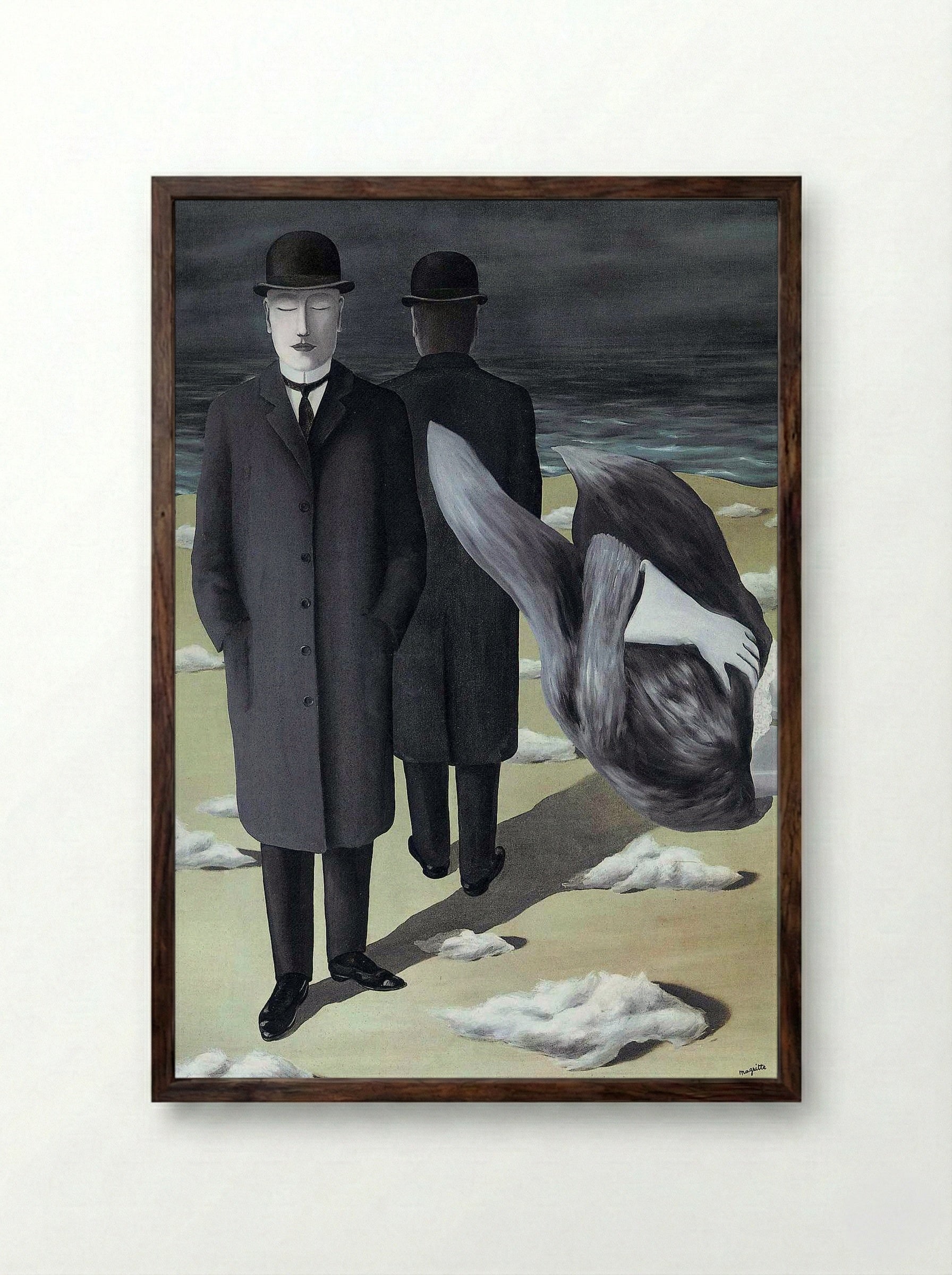 The Meaning of Night - René Magritte - Framed Print Dark Wood