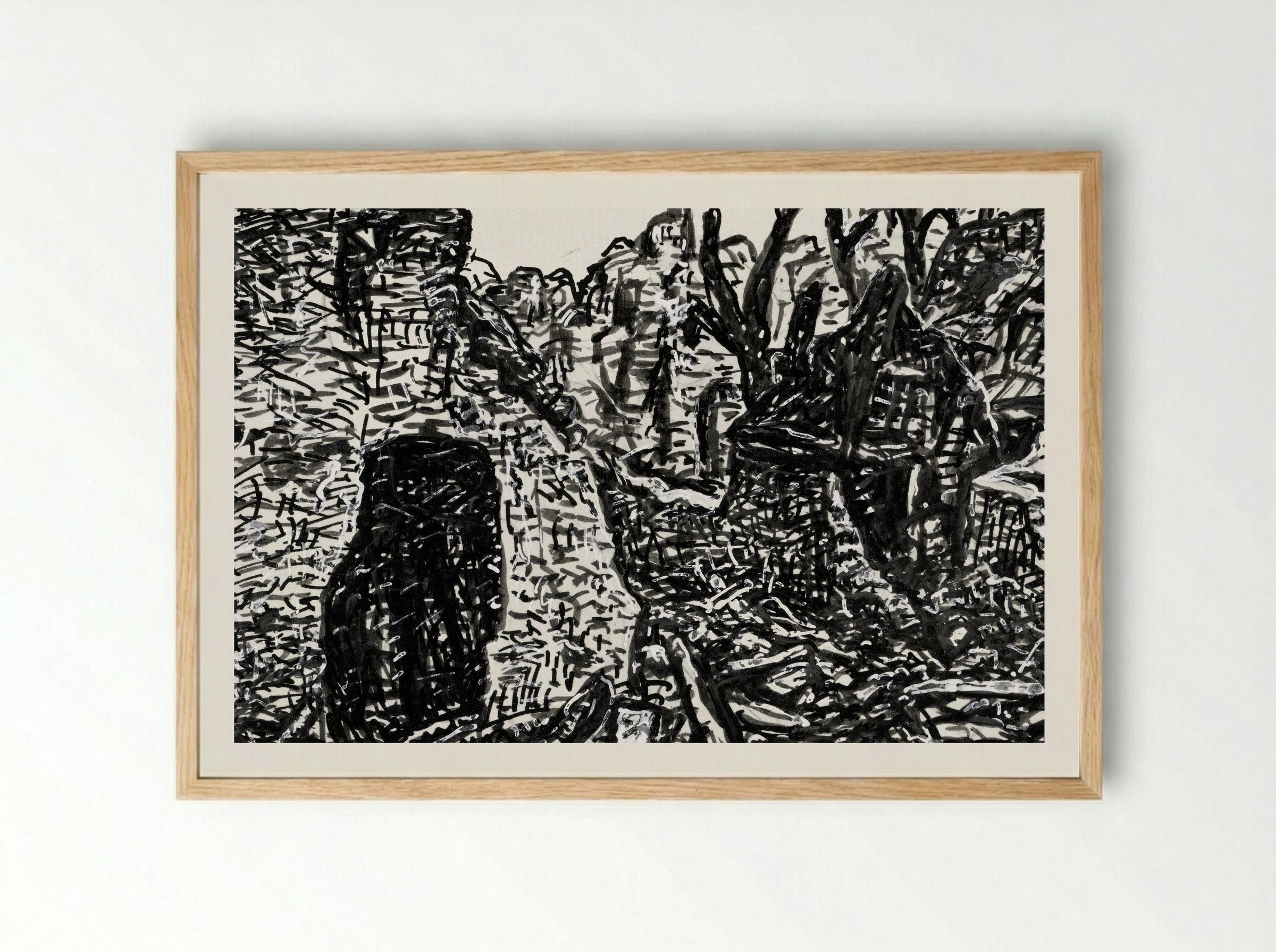 Devastation of the Second World War - Leo Gestel - Framed Print Wood