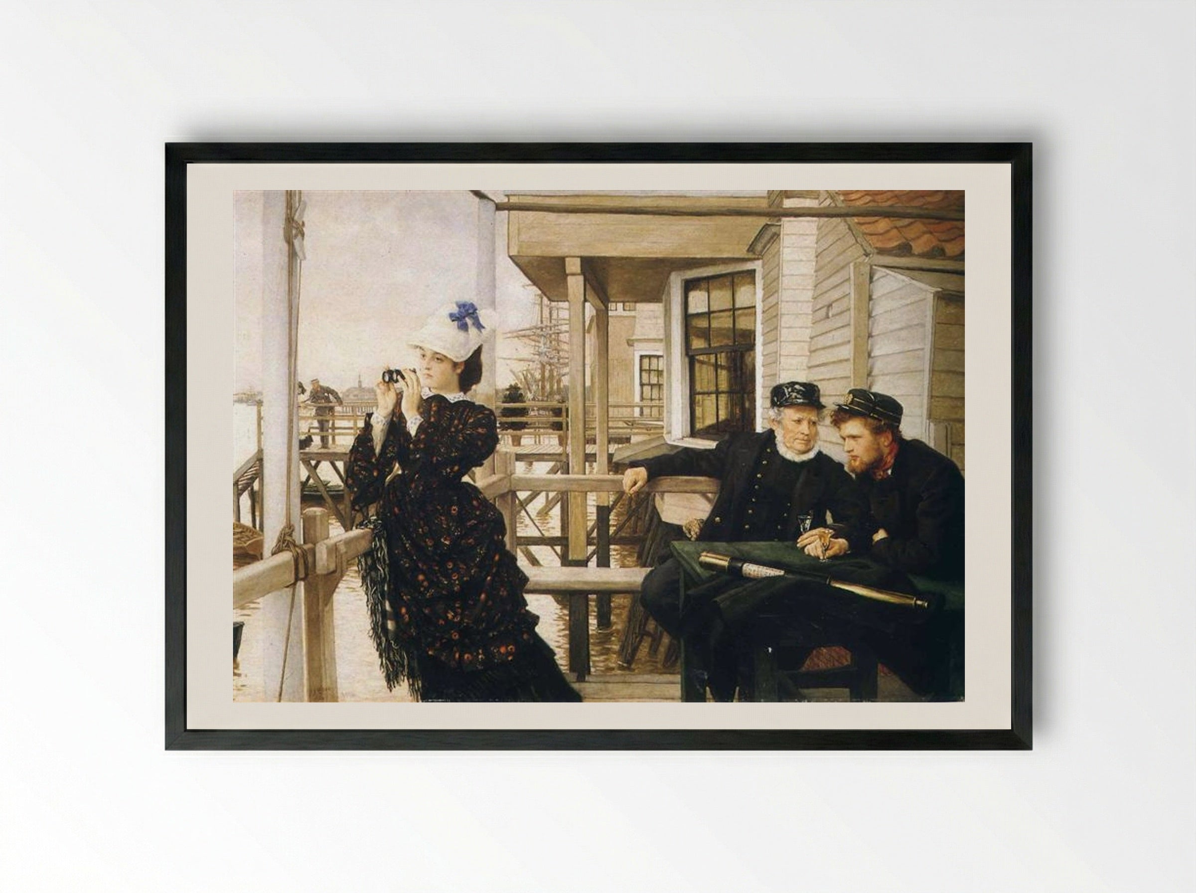 The Captain's Daughter - James Tissot - Framed Print Black