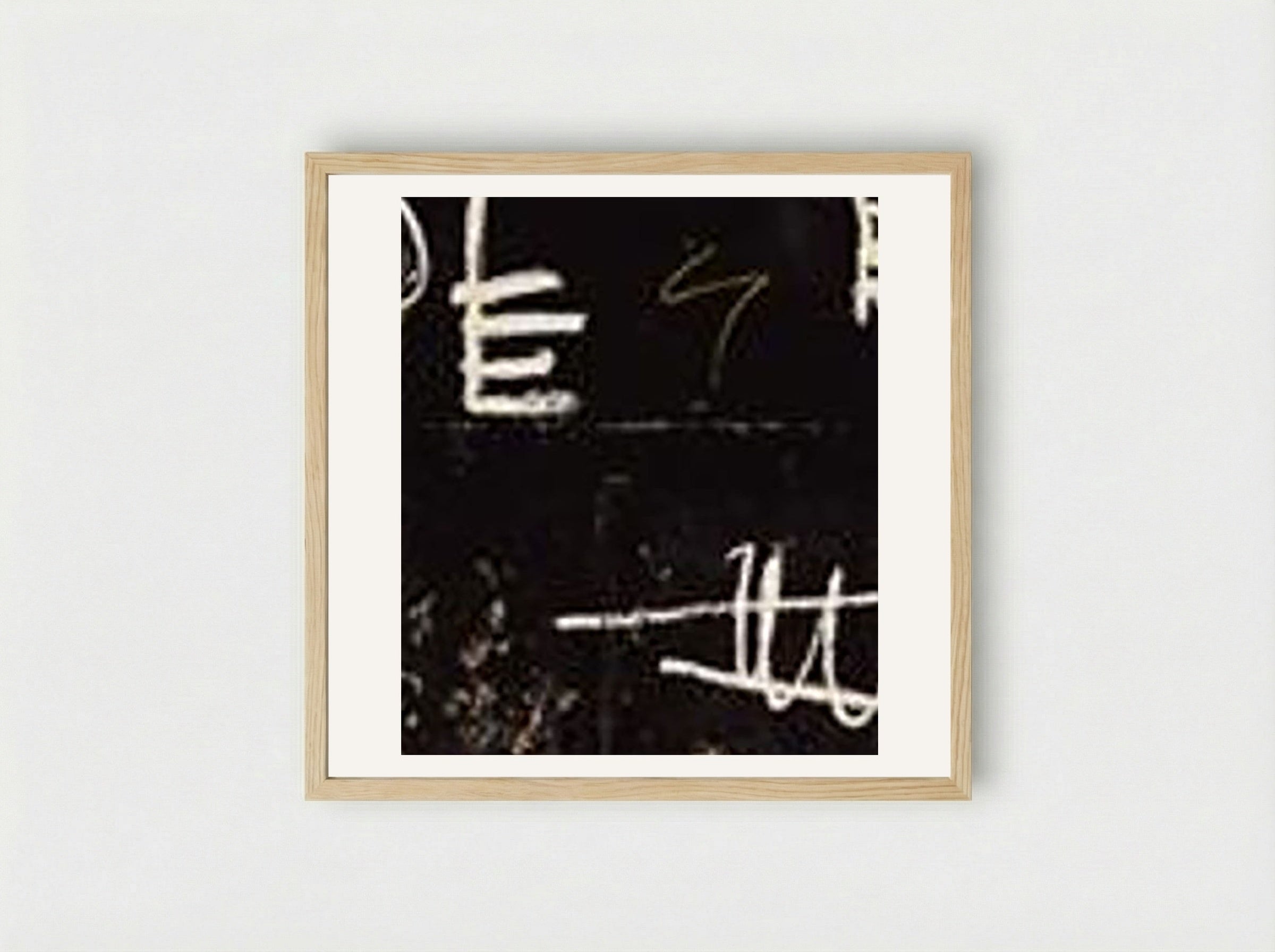 Black Tar and Feathers - Jean-Michel Basquiat - Framed Print Wood