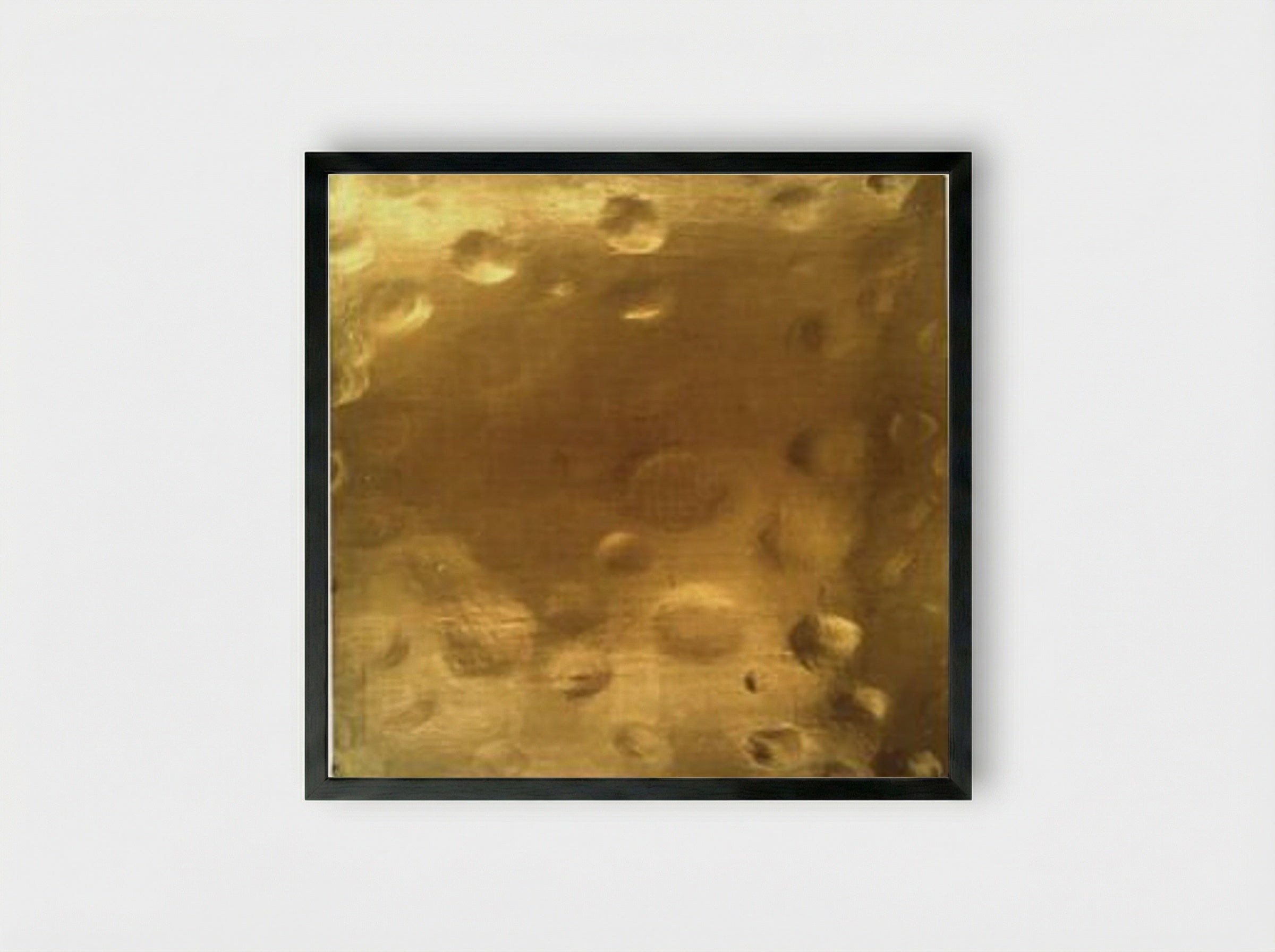Untitled Monogold - Yves Klein - Framed Print Black