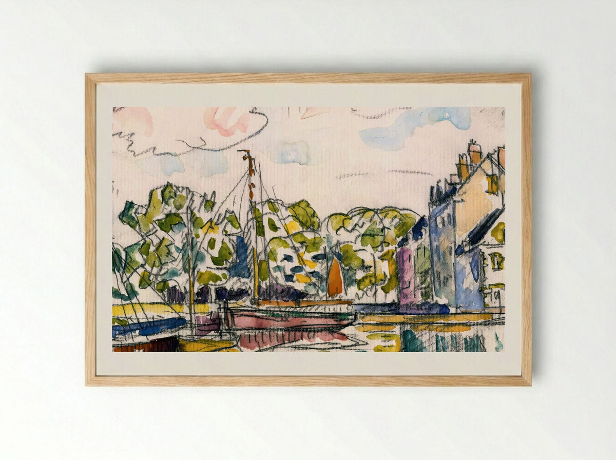 Le Croisic - Paul Signac - Framed Print Wood