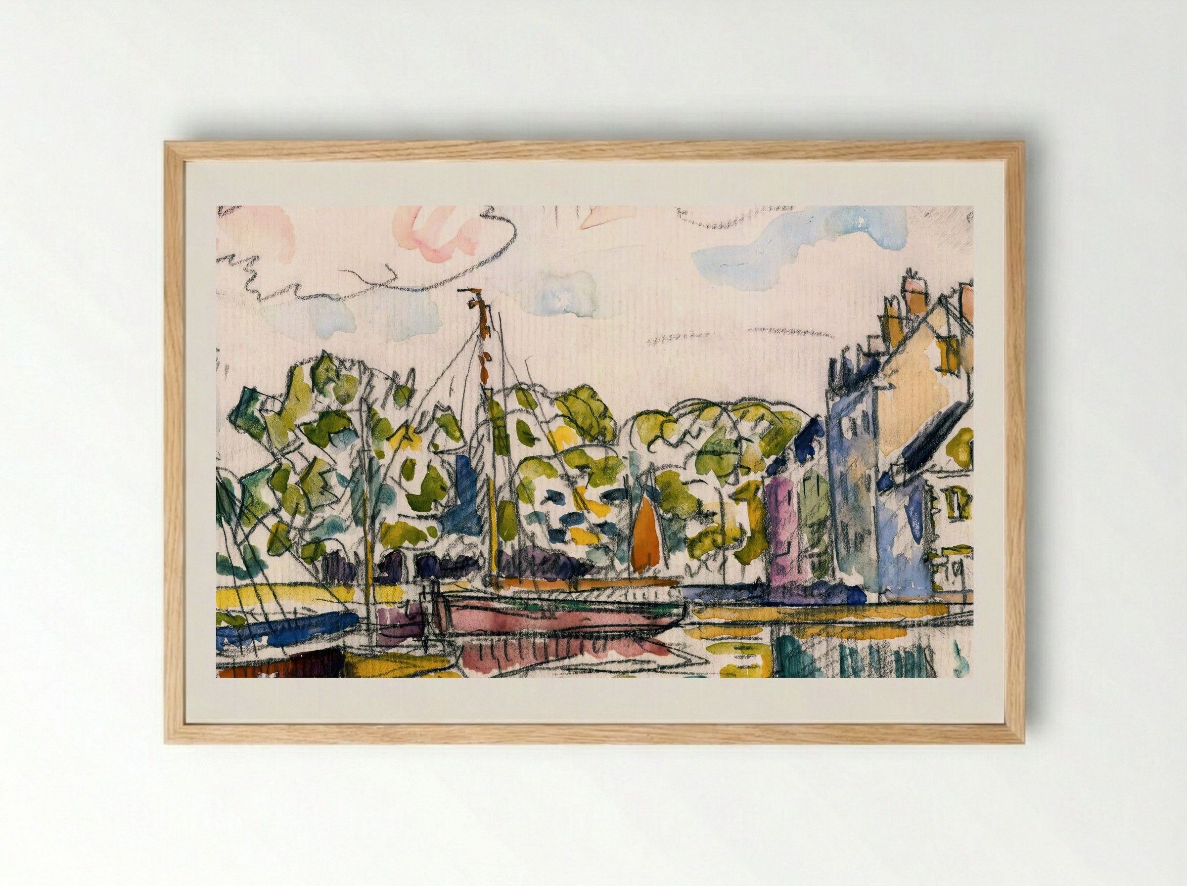 Le Croisic - Paul Signac - Framed Print Wood