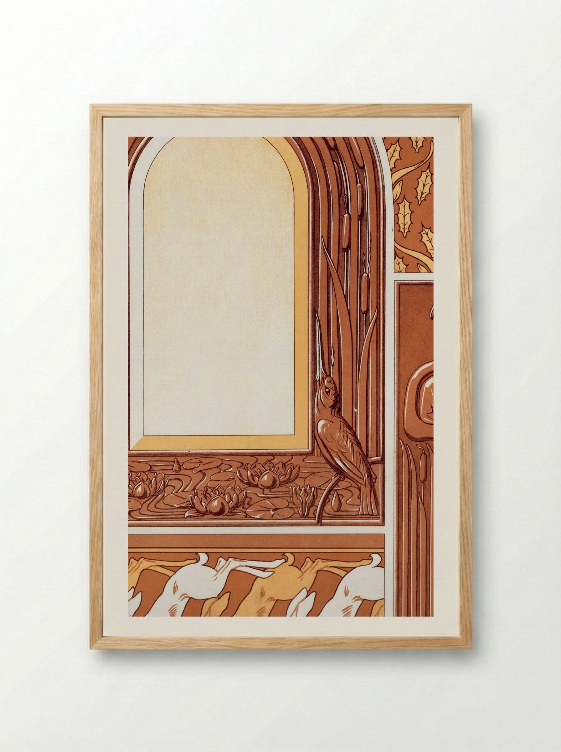 L'Animal dans la Décoration, Plate 50 - M.P. Verneuil - Framed Print Wood