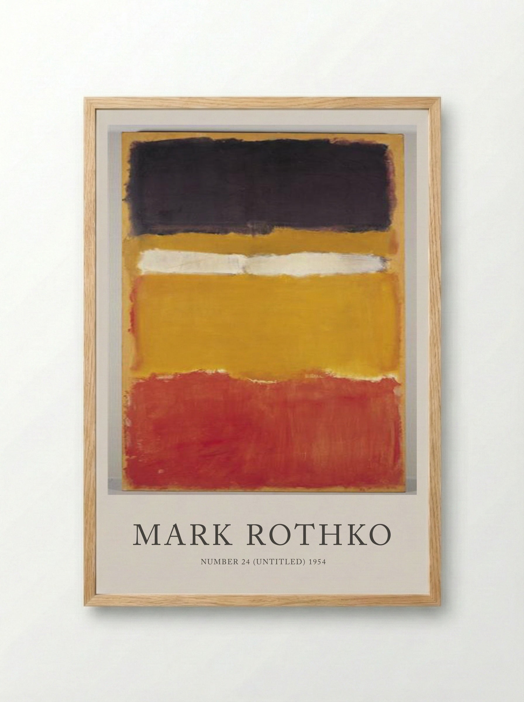 Number 24 (Untitled) - Mark Rothko - Framed Print Wood