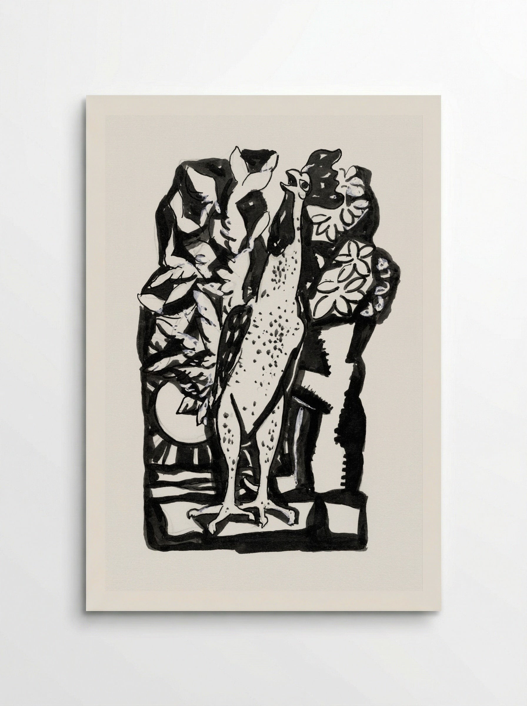 Crowing Rooster - Leo Gestel - Poster