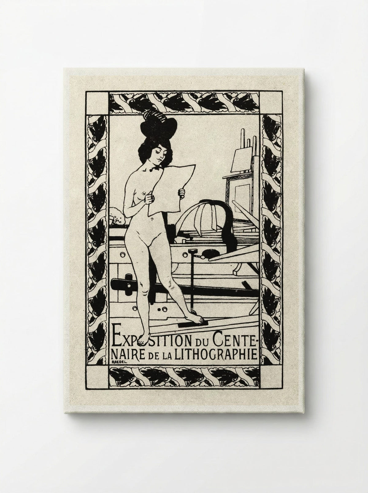 Exposition du Centenaire de la Lithographie - Auguste Roedel - Canvas