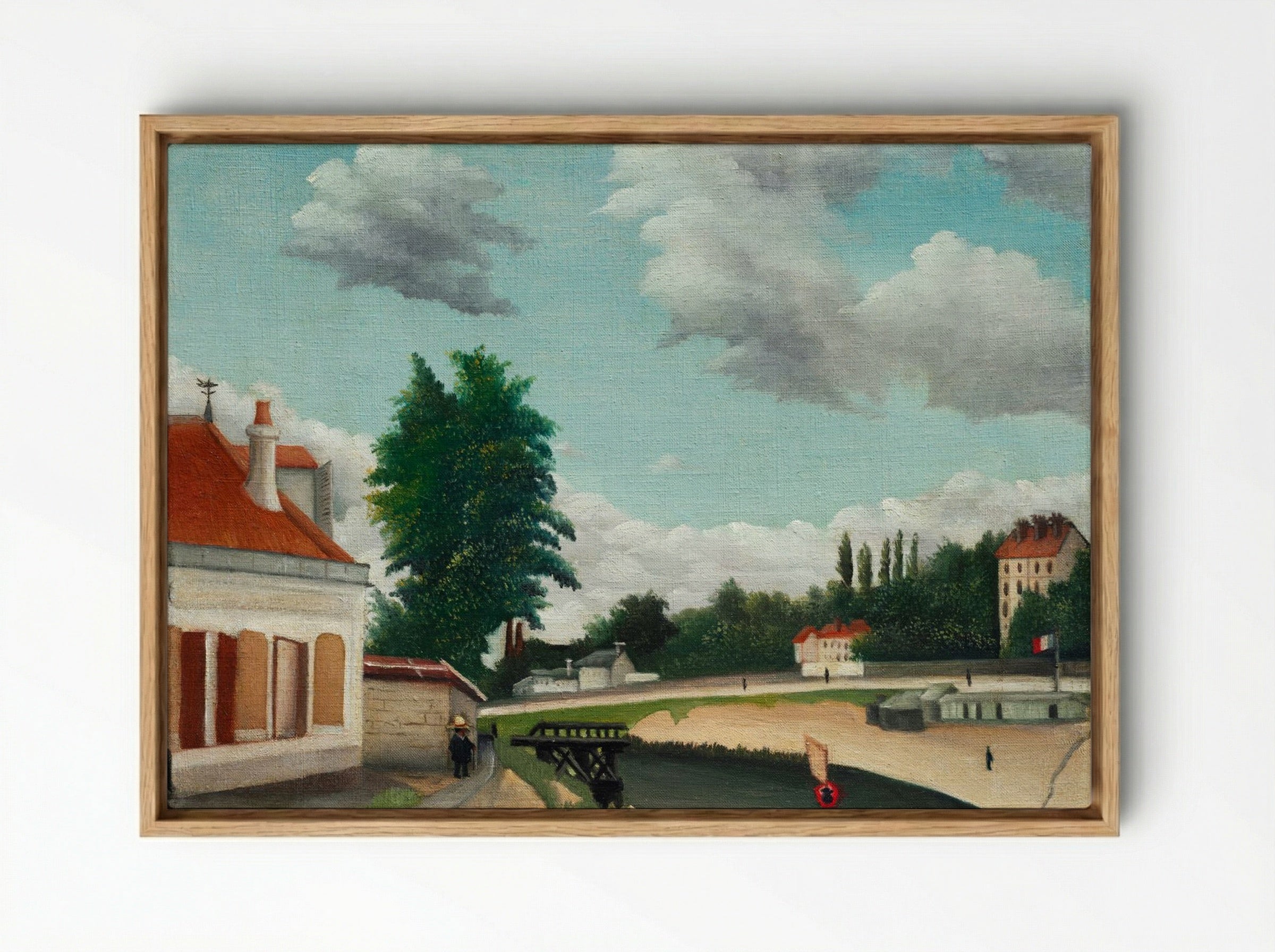 Outskirts of Paris - Henri Rousseau - Framed Canvas Wood
