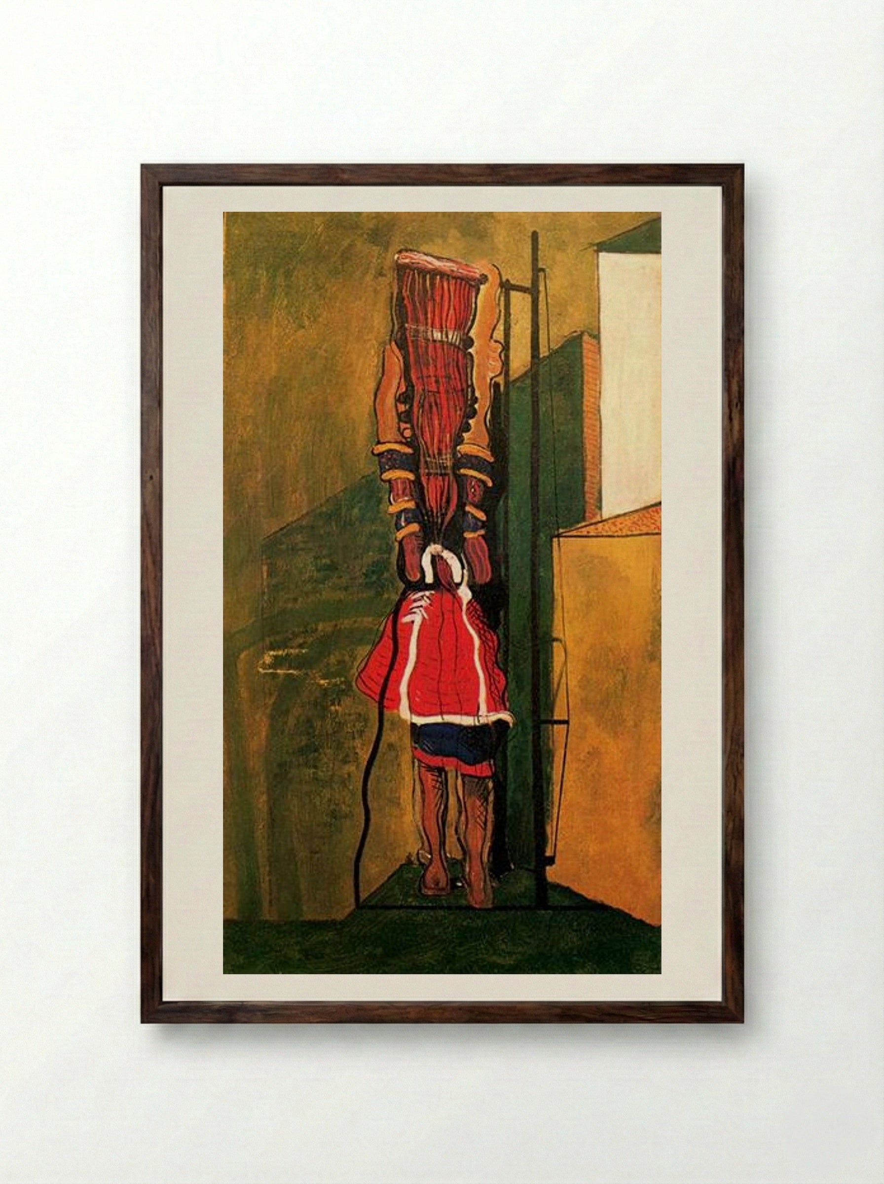 Chimera - Max Ernst - Framed Print Dark Wood