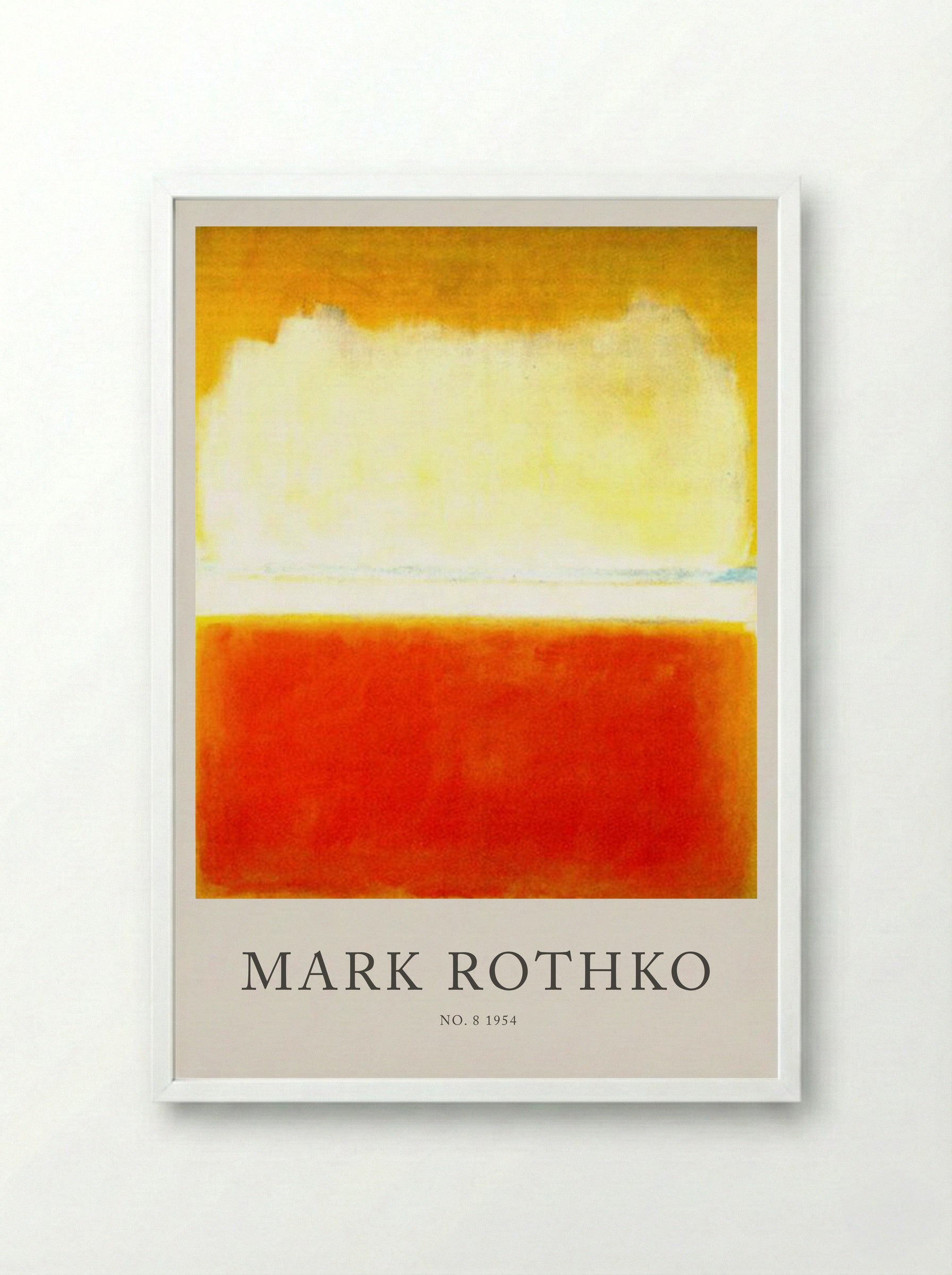 No. 8 - Mark Rothko - Framed Print White