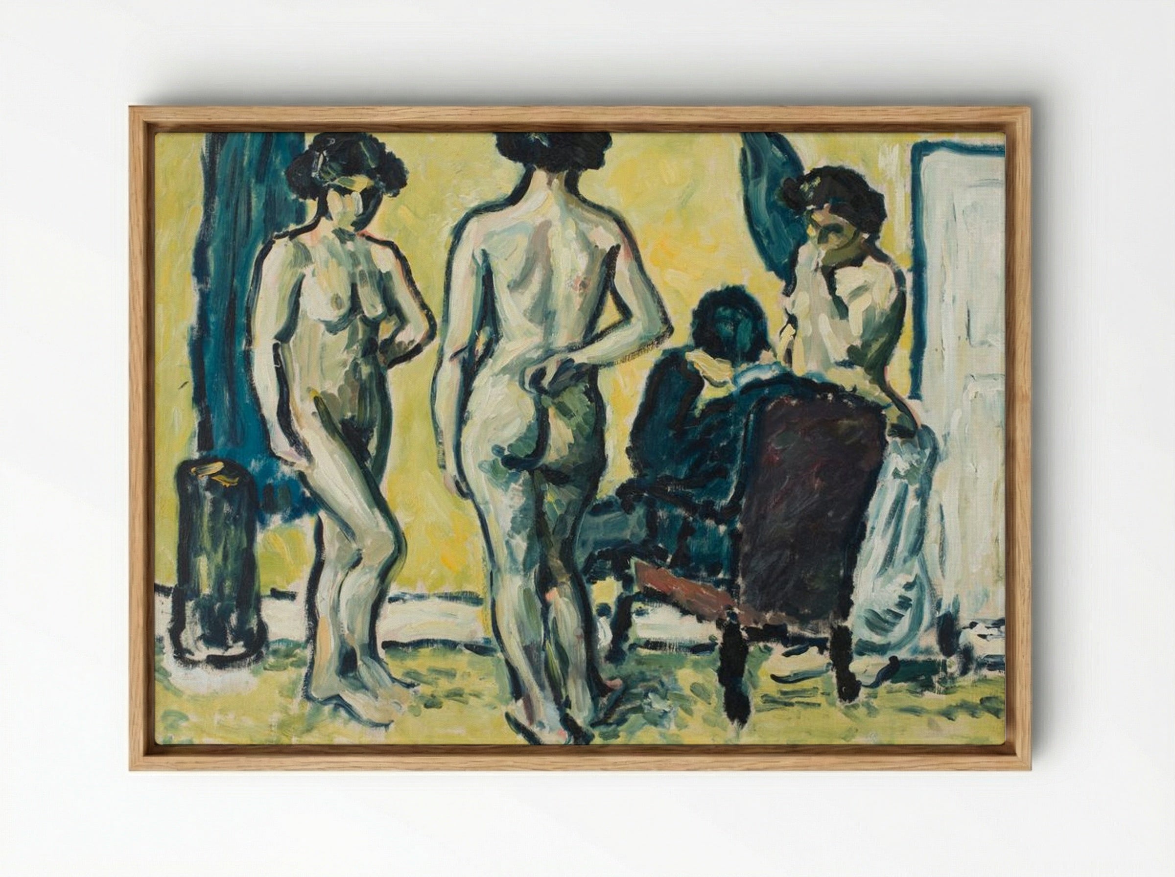 The Judgement of Paris - Harald Giersing - Framed Canvas Wood