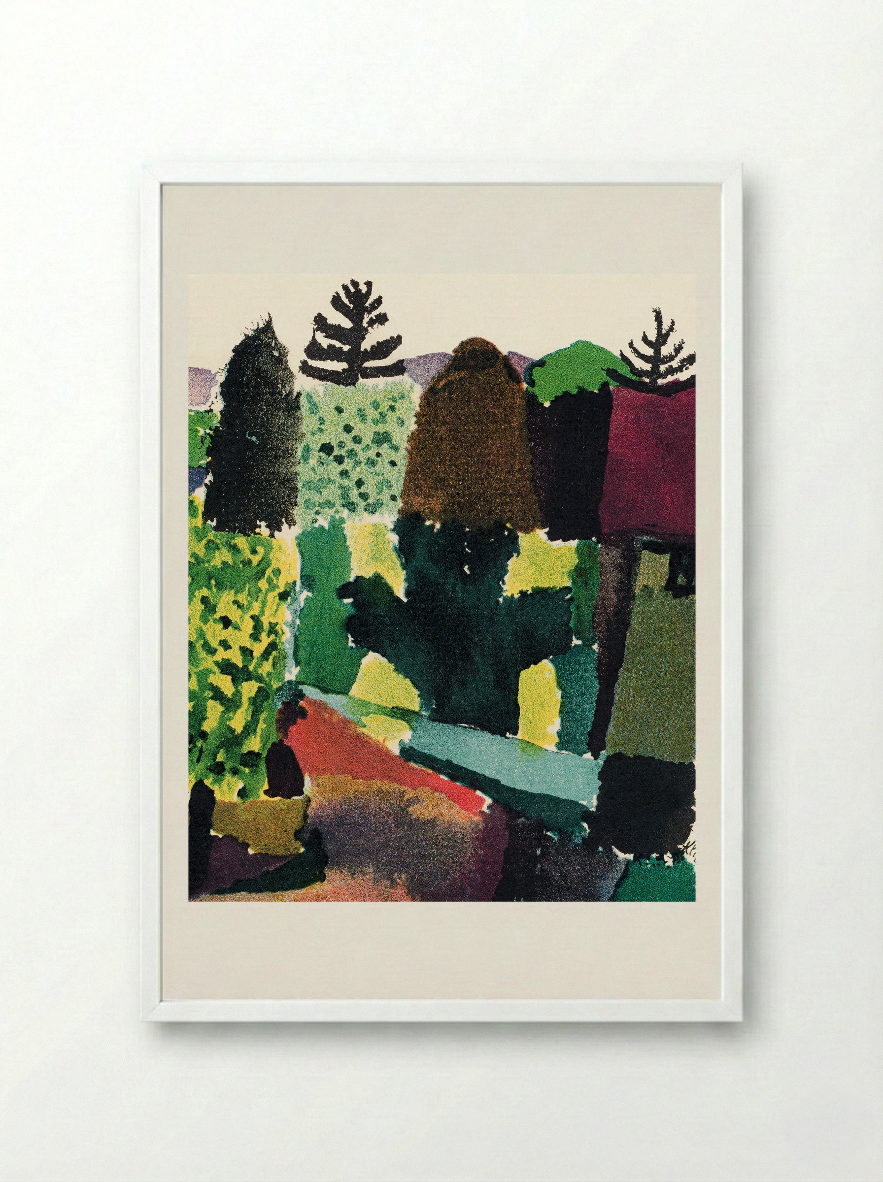 Park - Paul Klee - Framed Print White